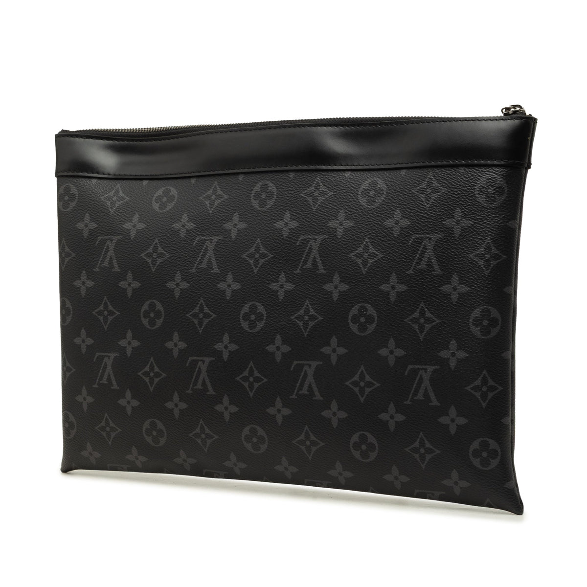 Louis Vuitton Monogram Eclipse Discovery Pochette GM — Black