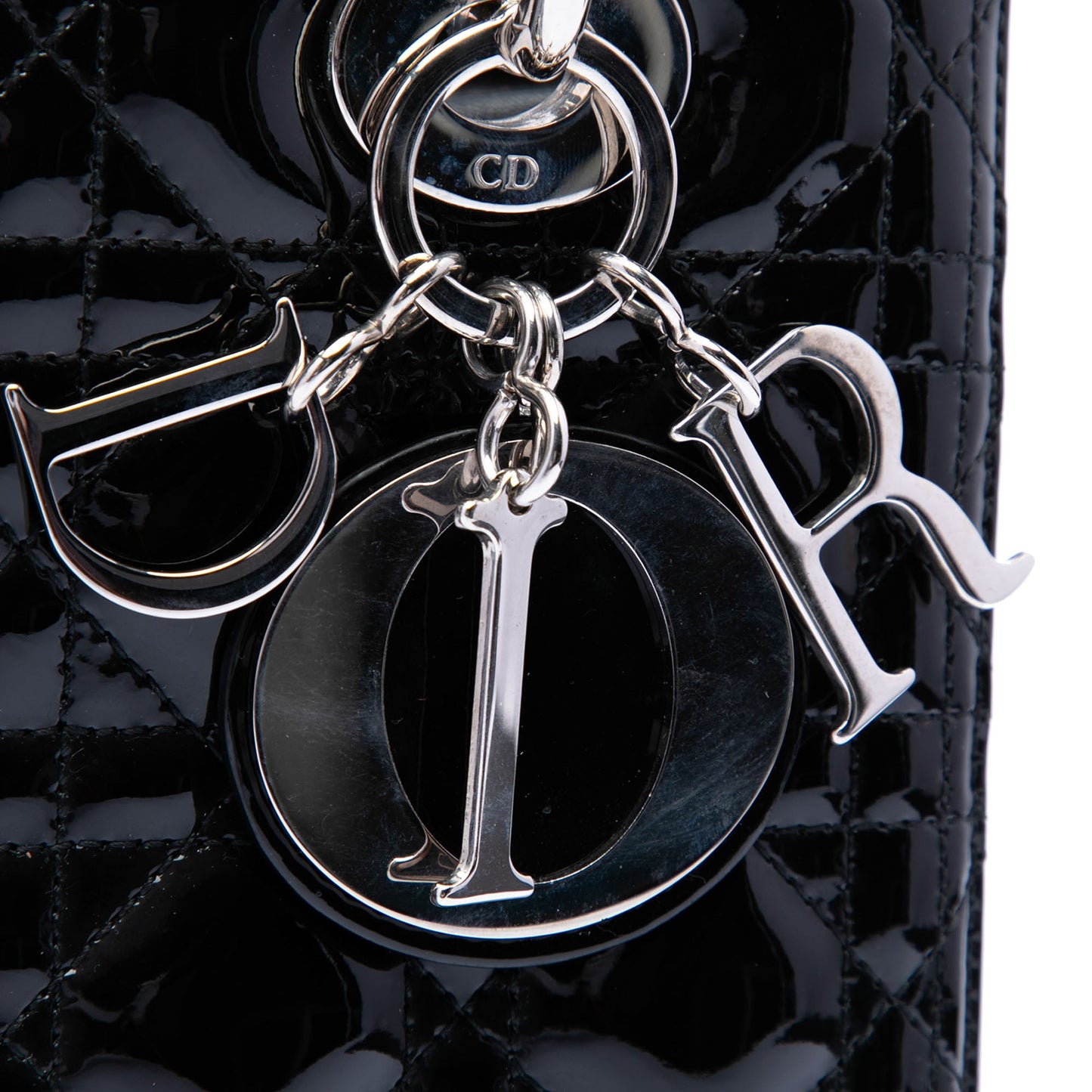 Dior Medium Patent Cannage Lady Dior