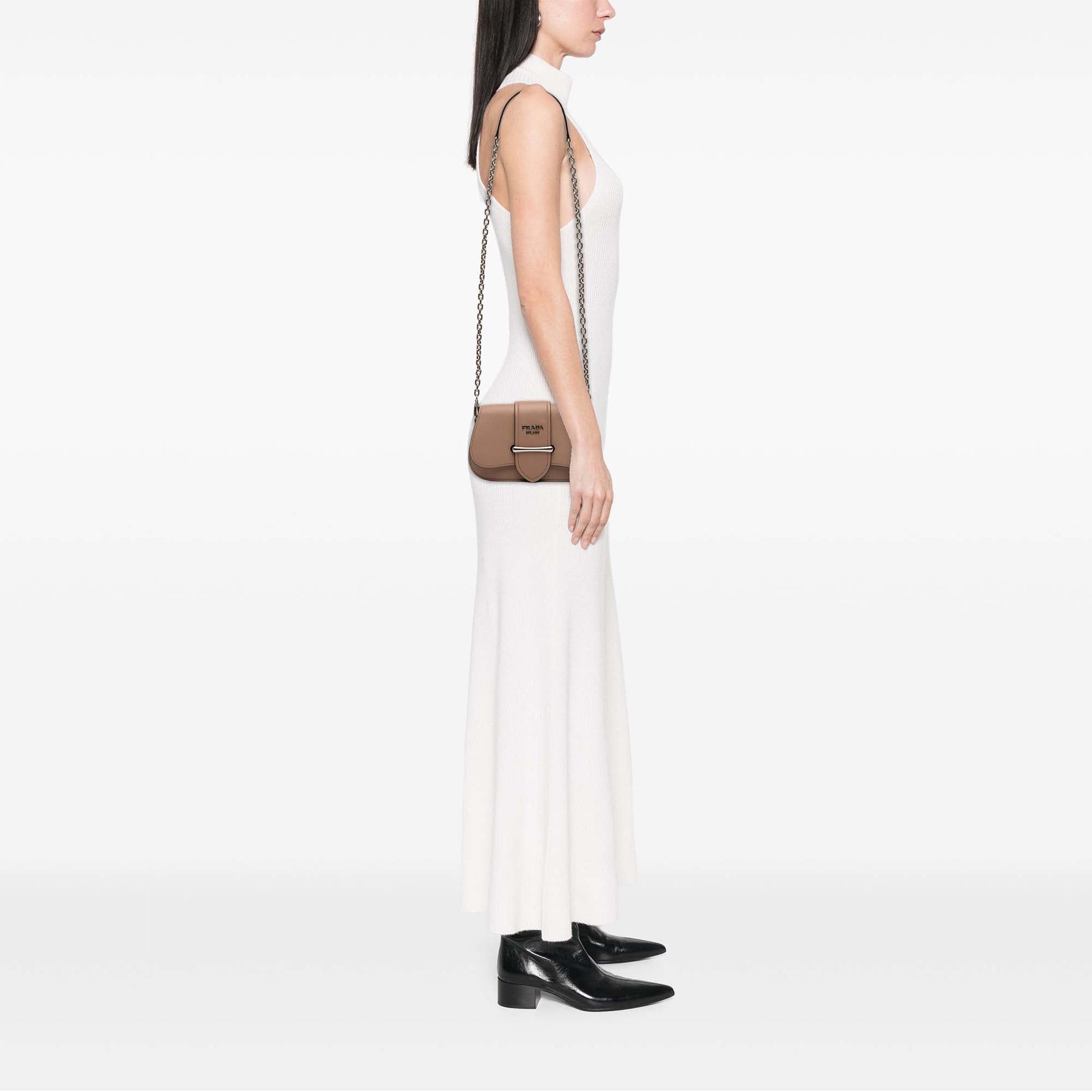 Prada Saffiano and City Calf Sidonie Crossbody