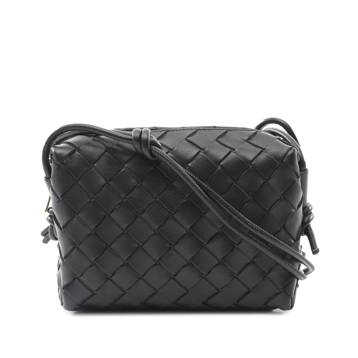 Bottega Veneta Mini Lambskin Intrecciato Loop Camera Bag
