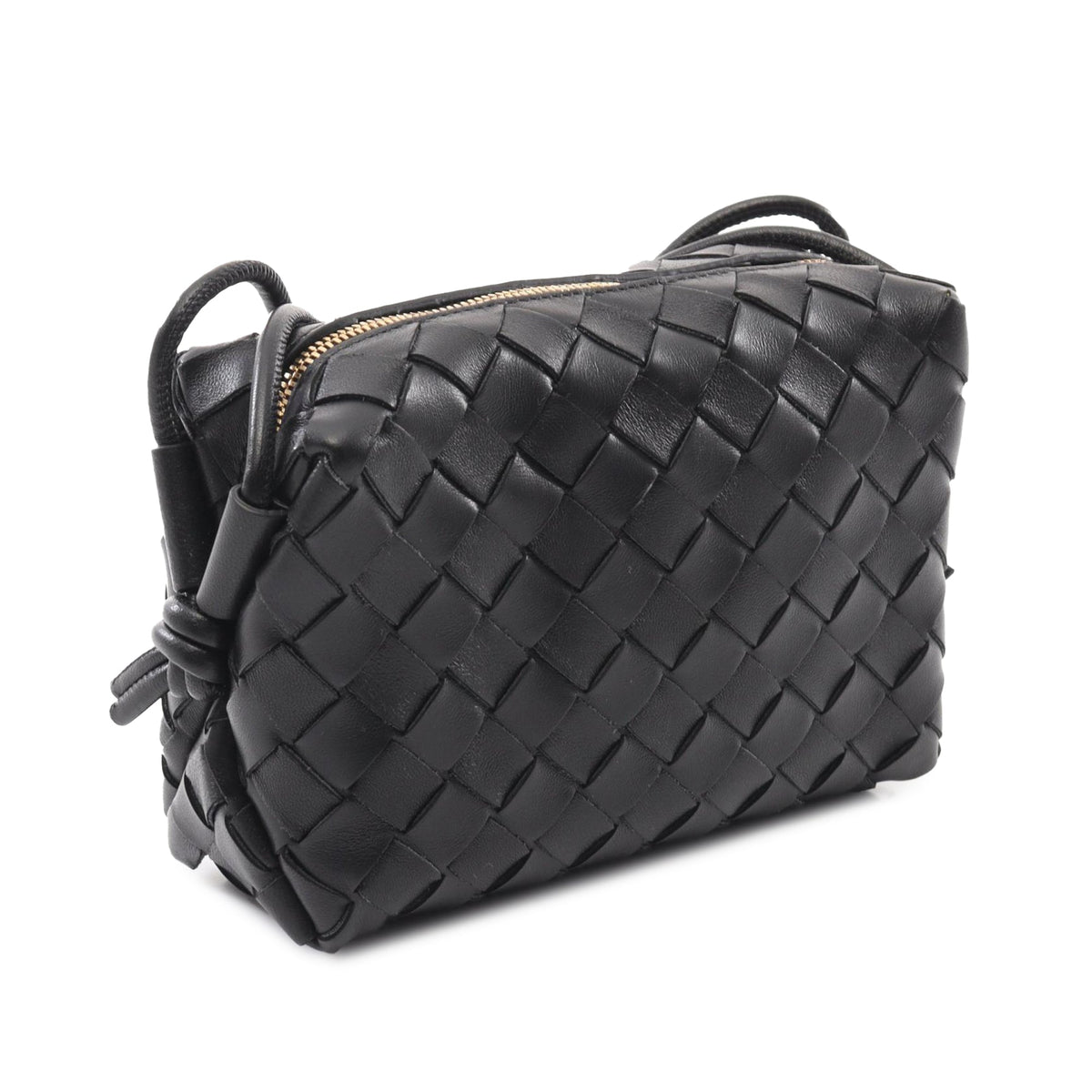 Bottega Veneta Mini Lambskin Intrecciato Loop Camera Bag