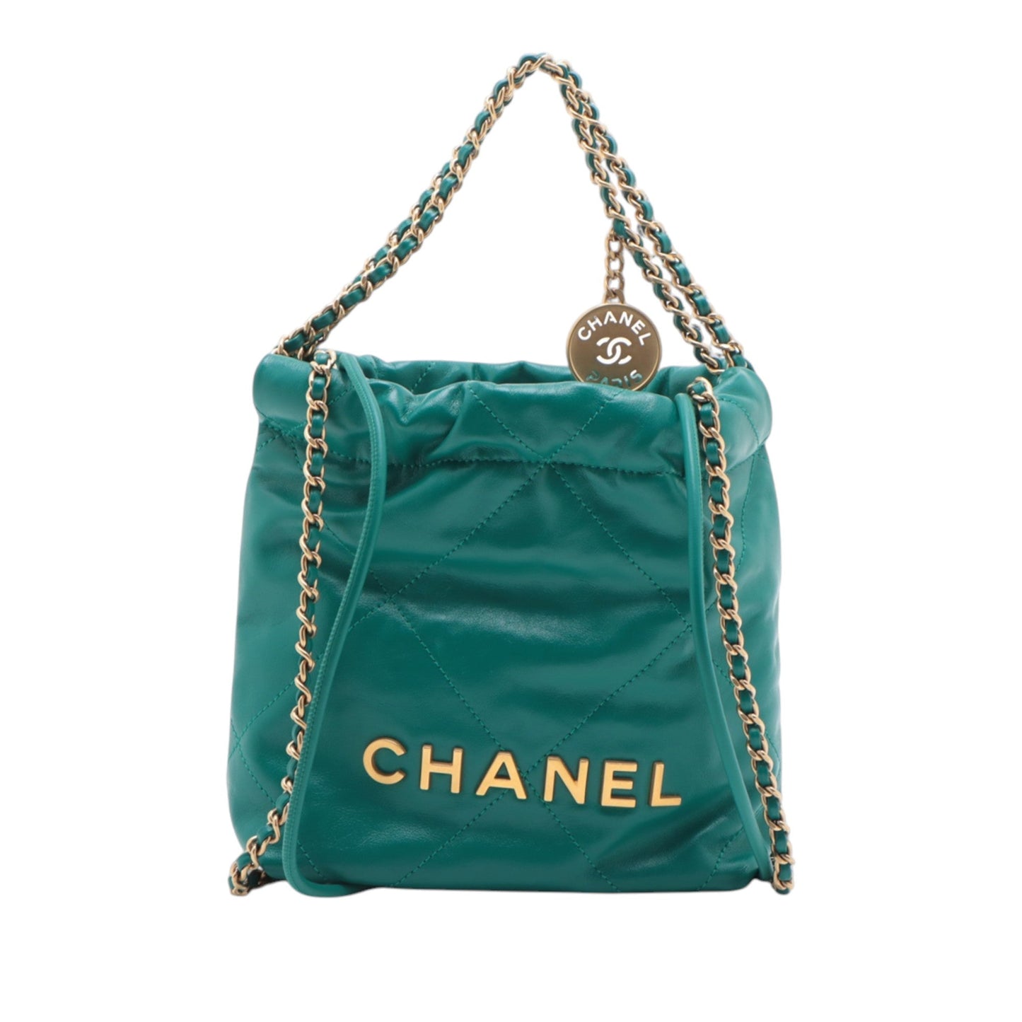 Chanel Mini Shiny Calfskin 22 Handbag