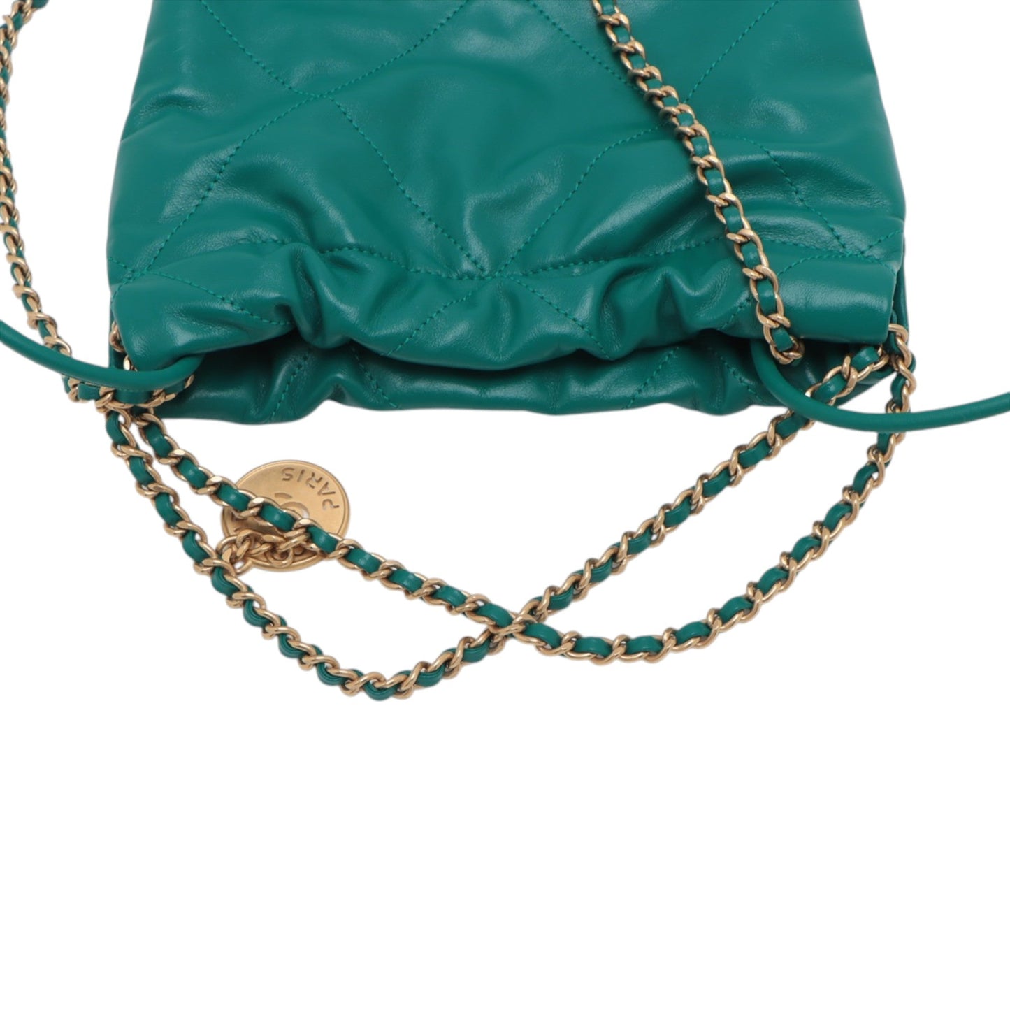 Chanel Mini Shiny Calfskin 22 Handbag