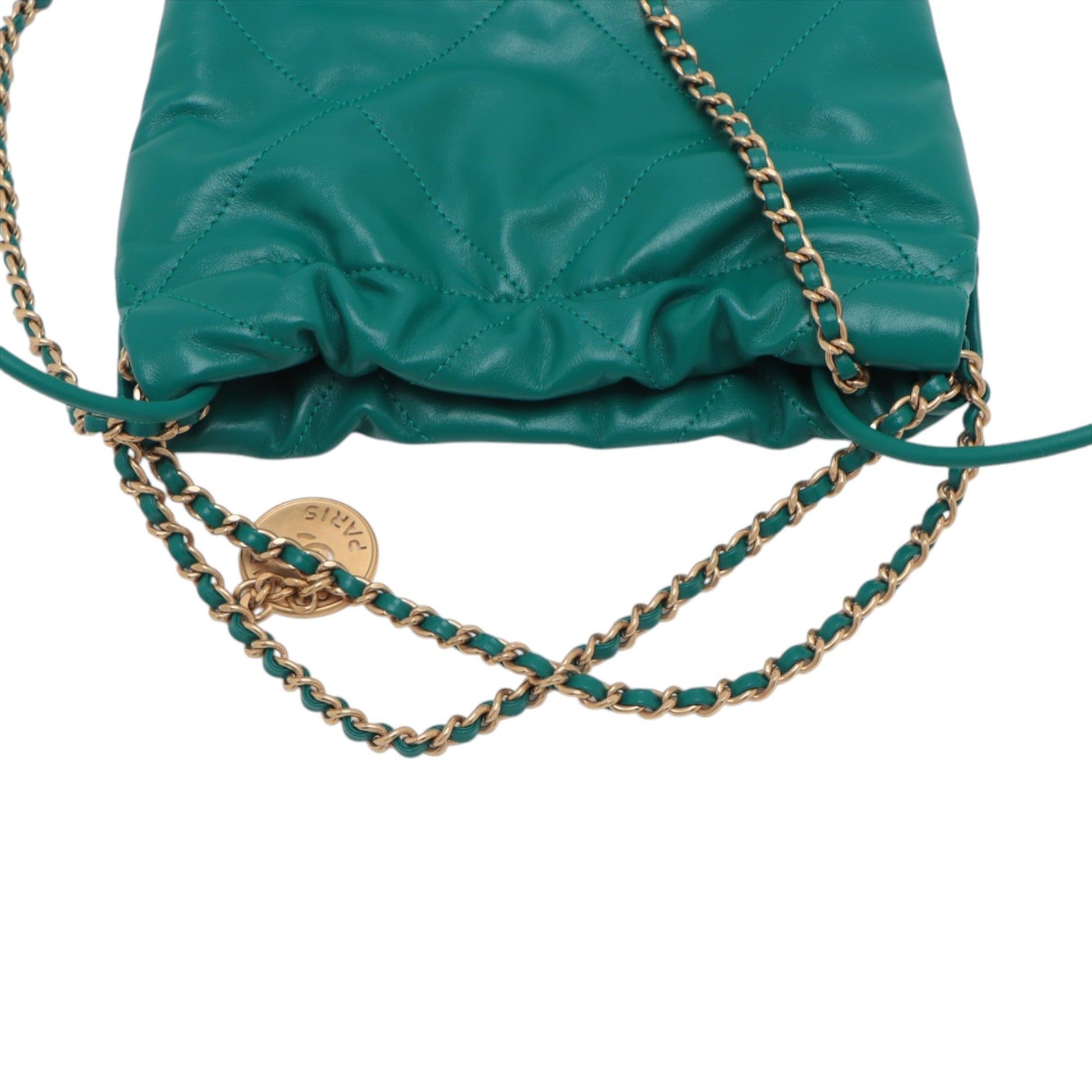 Chanel Mini Shiny Calfskin 22 Handbag