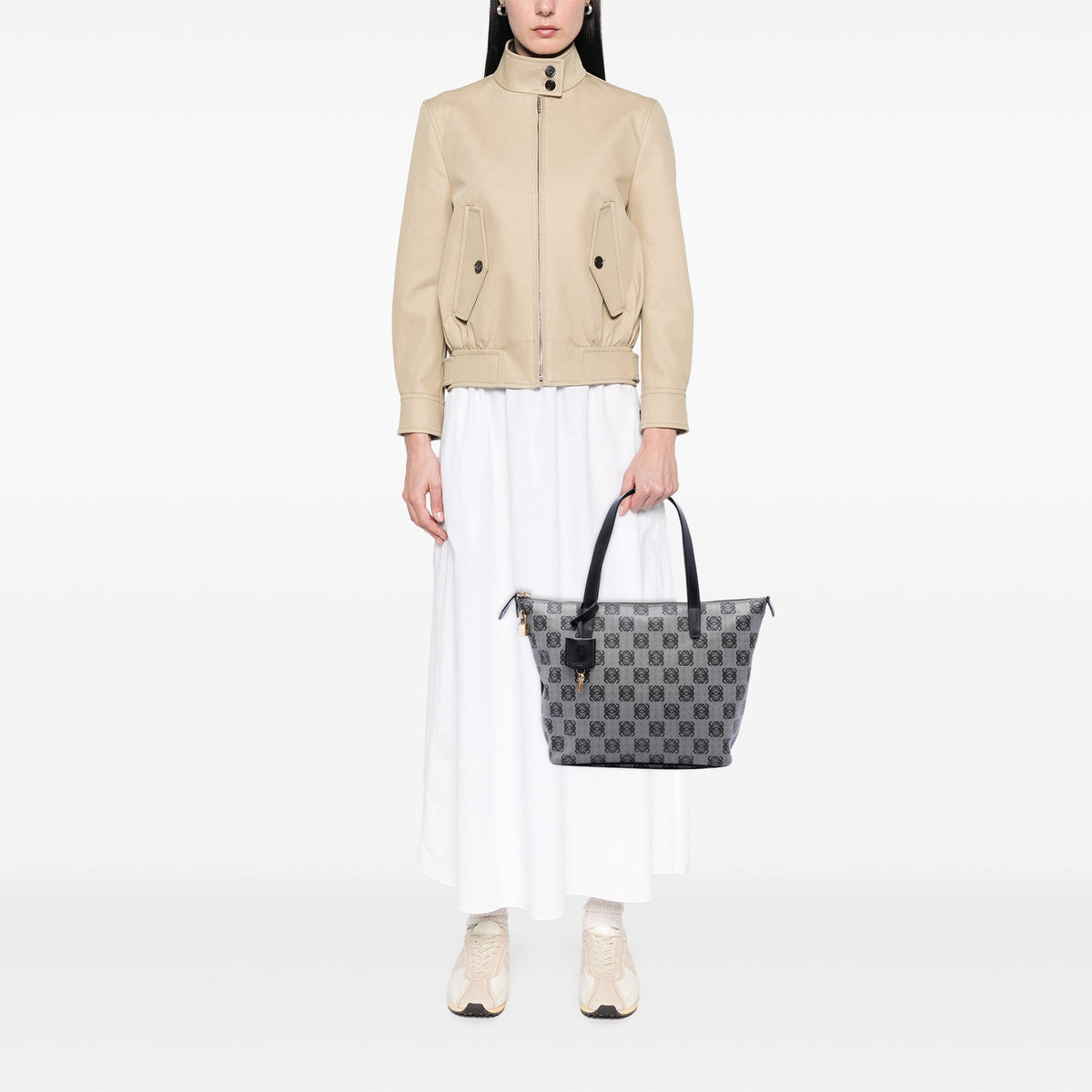 LOEWE Anagram Coated Canvas Tote