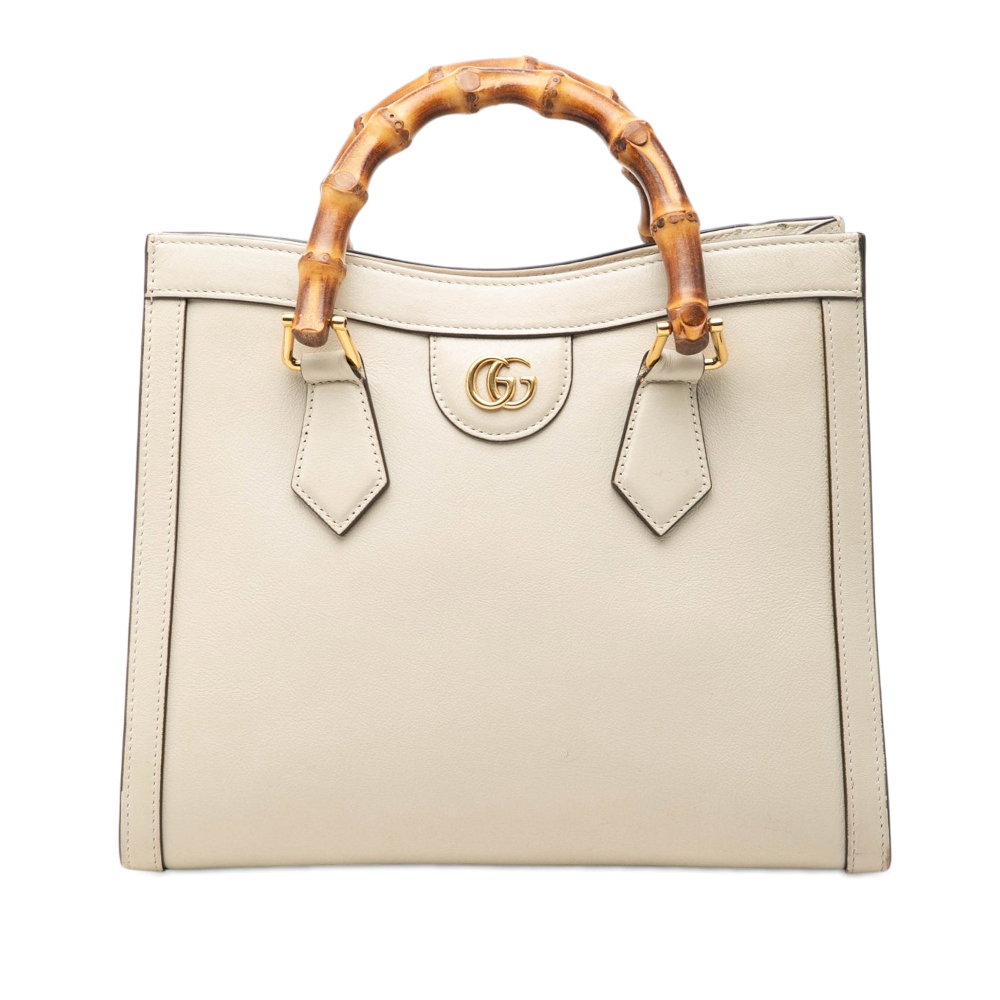 Gucci Medium Calfskin Bamboo Diana Satchel