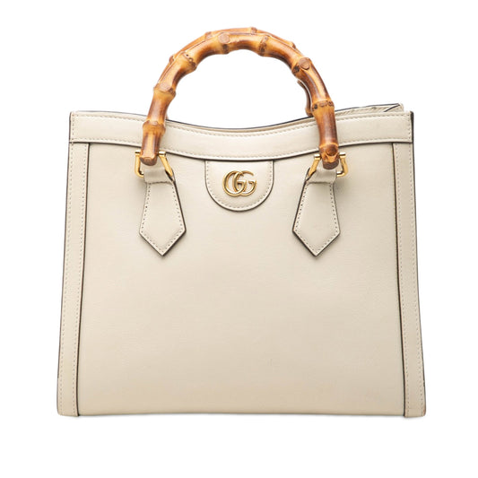 Gucci Medium Calfskin Bamboo Diana Satchel
