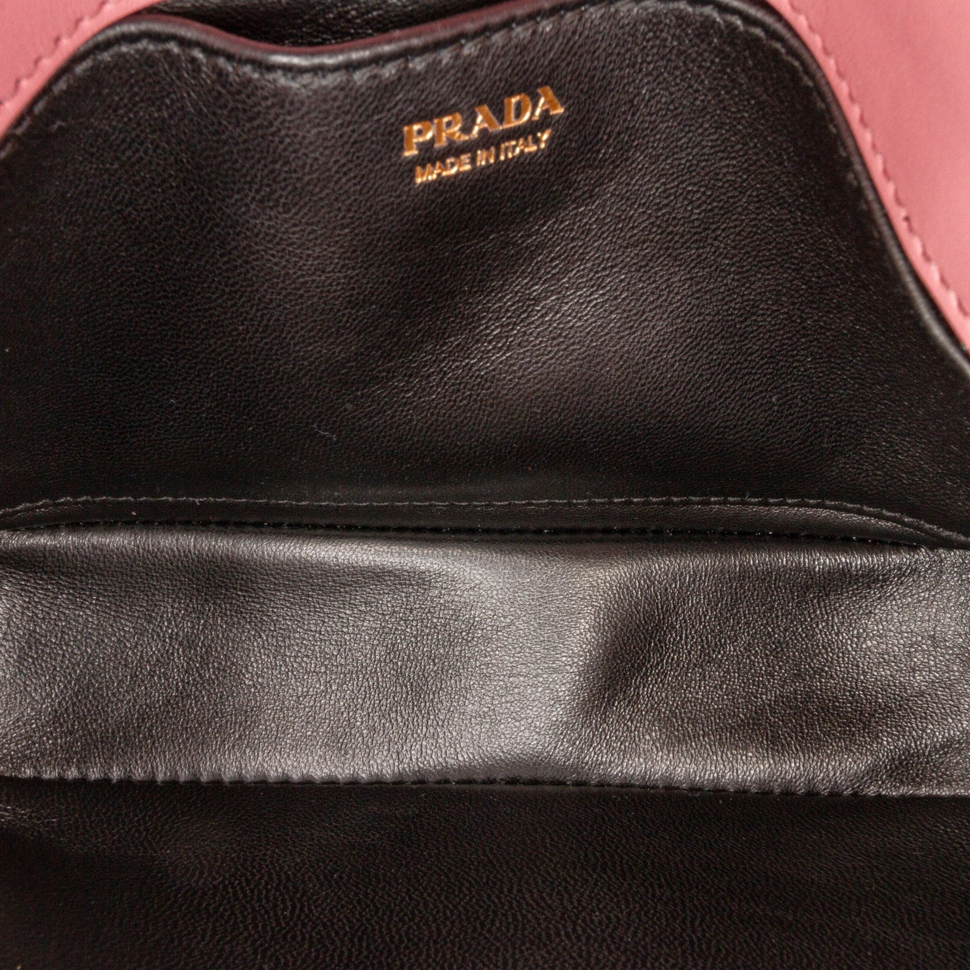 Prada Glace Calf Studded Etiquette Crossbody