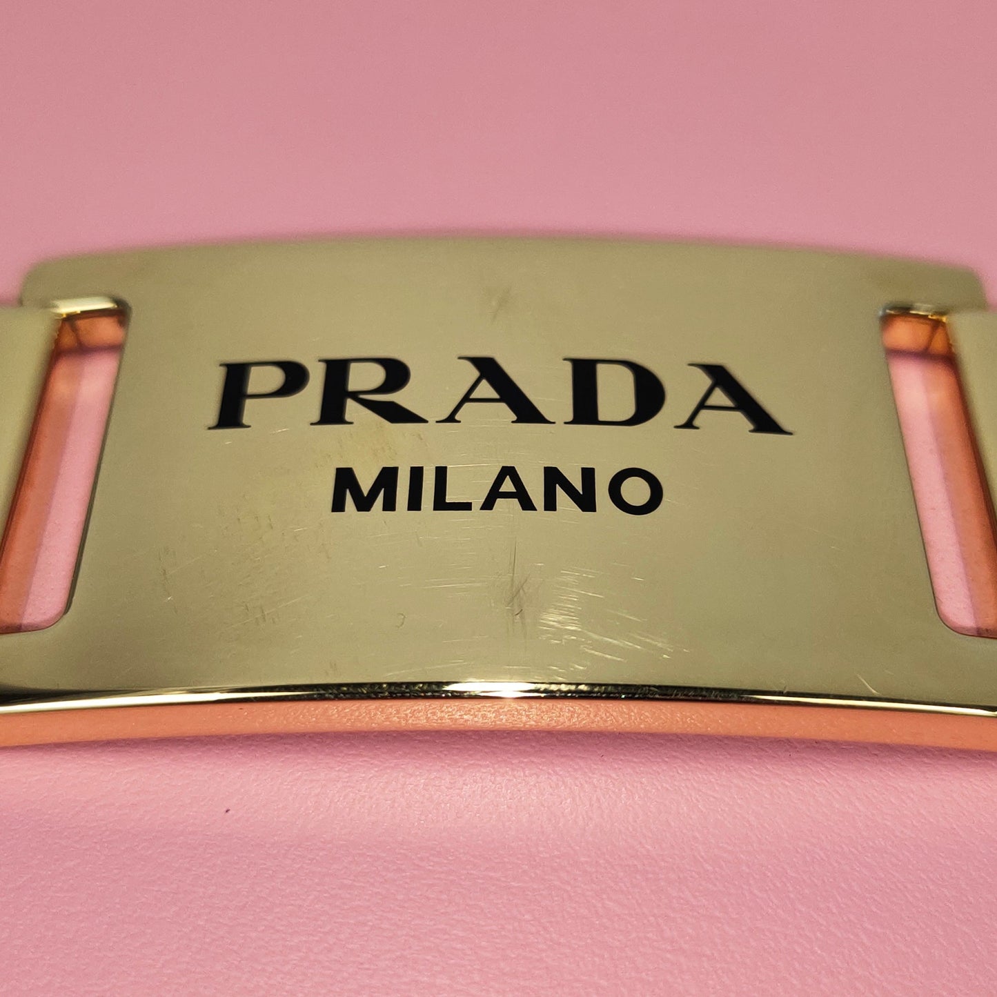 Prada Glace Calf Studded Etiquette Crossbody