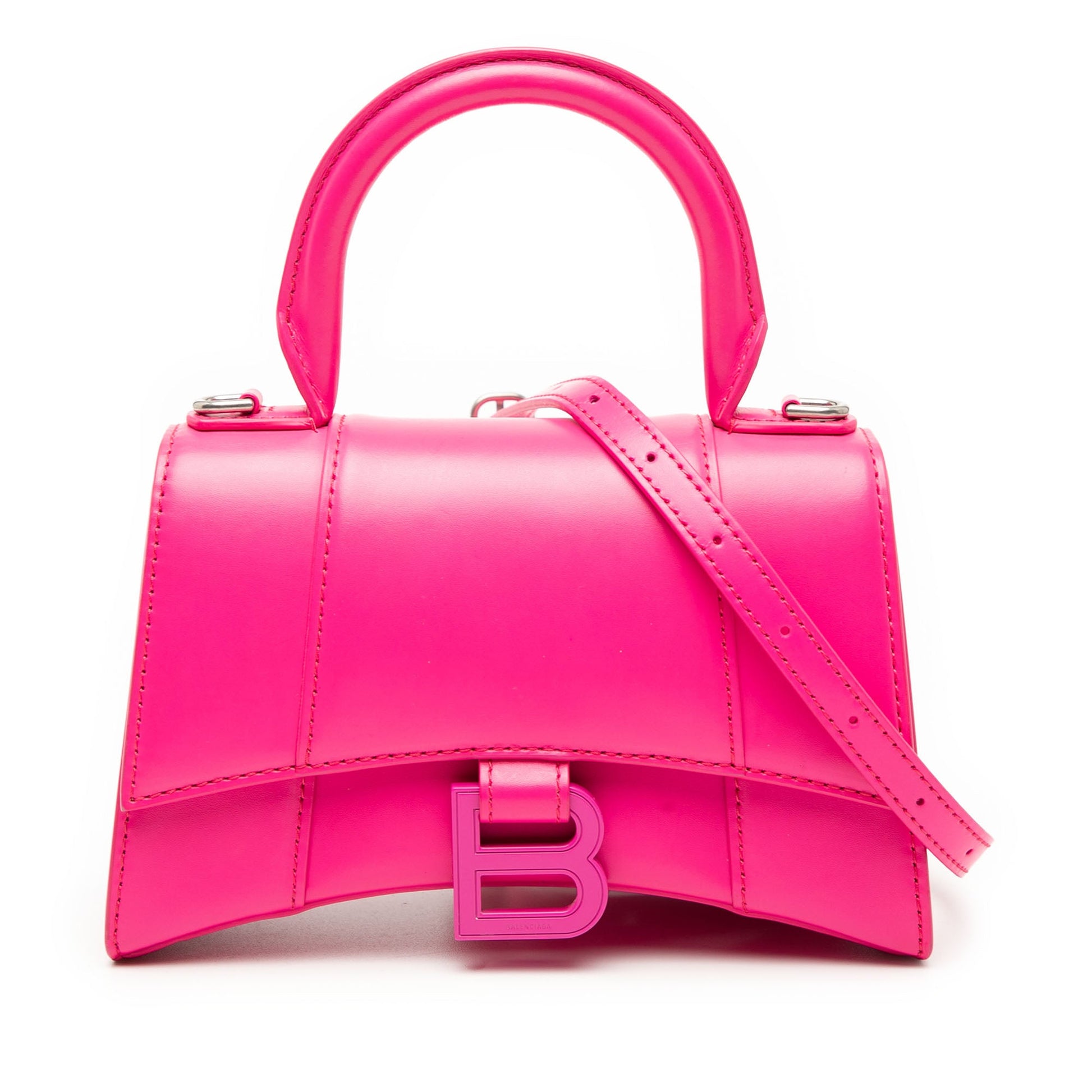 Balenciaga XS Calfskin Hourglass Top Handle Bag