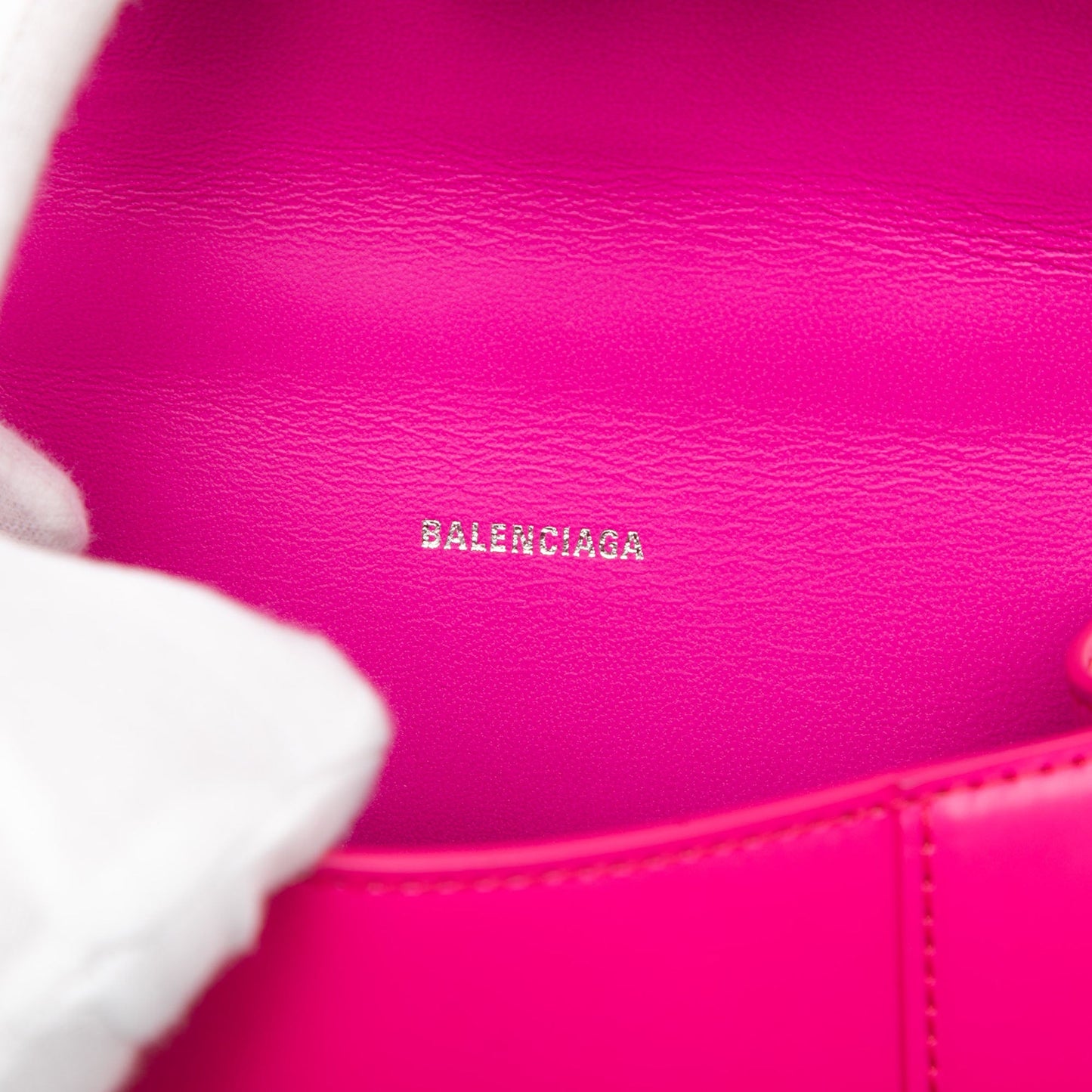 Balenciaga XS Calfskin Hourglass Top Handle Bag