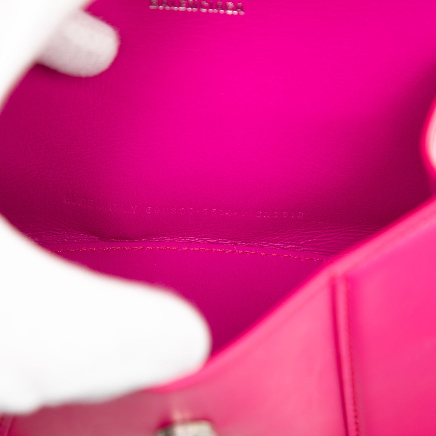Balenciaga XS Calfskin Hourglass Top Handle Bag