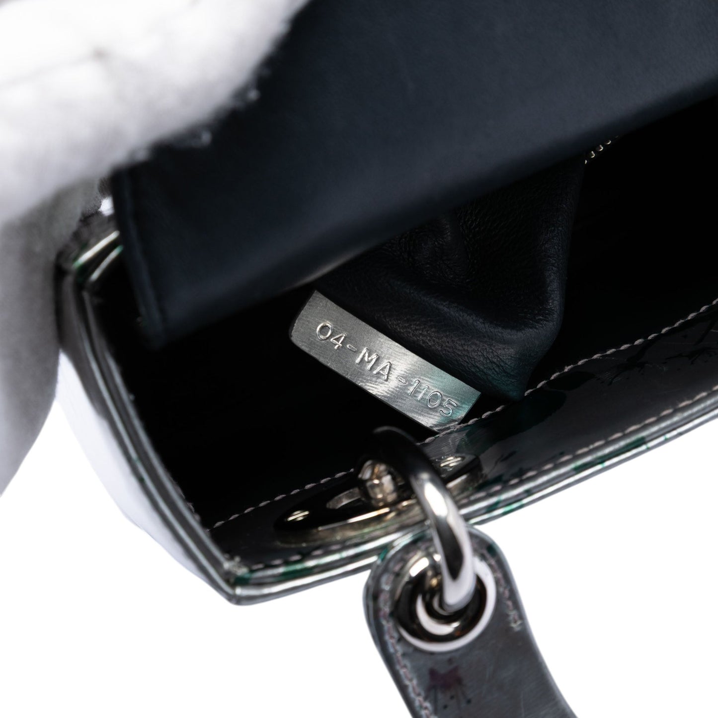 Dior Mini Metallic Lambskin Floral Printed Lady Dior
