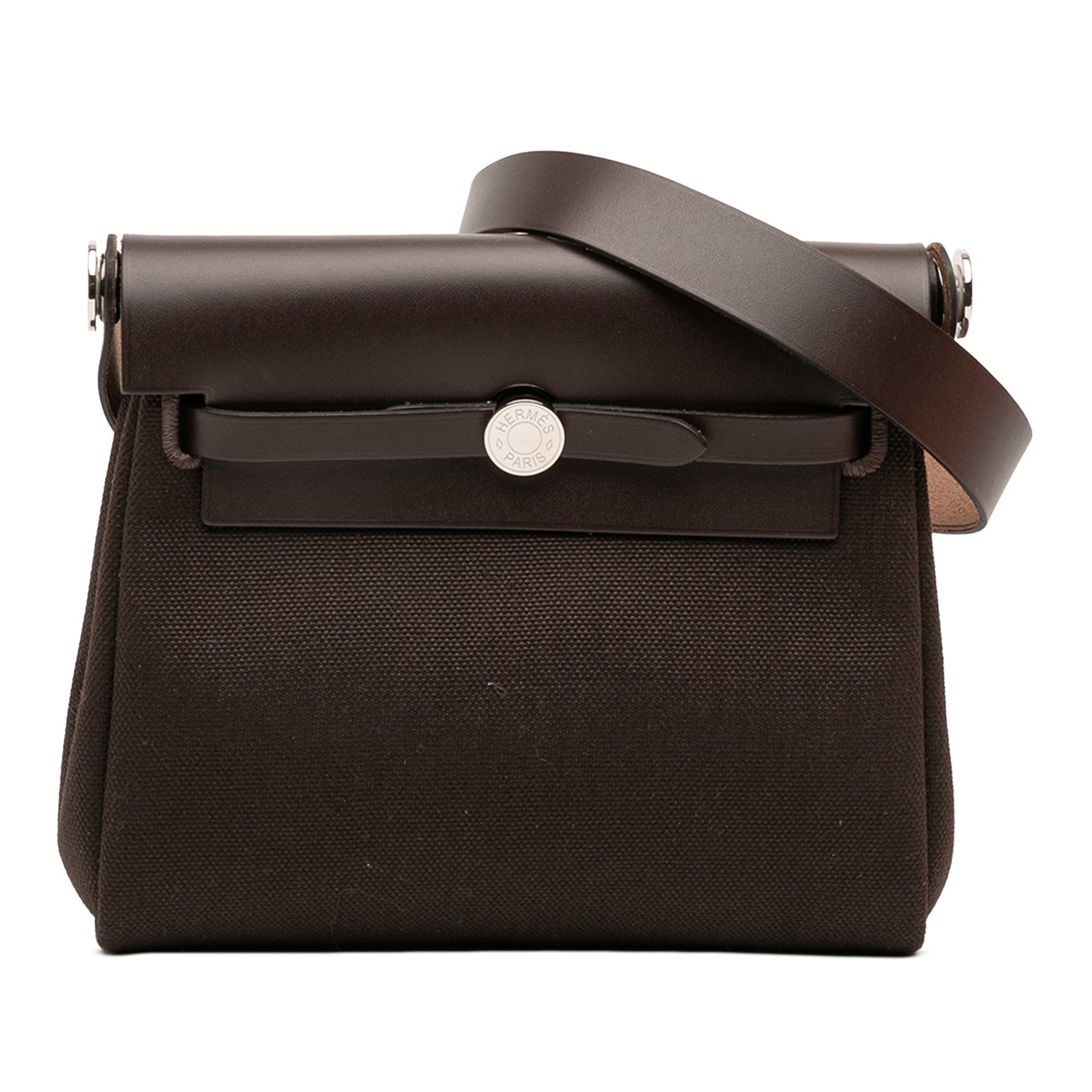 HermÃ¨s Military Toile and Vache Hunter Herbag Zip 20
