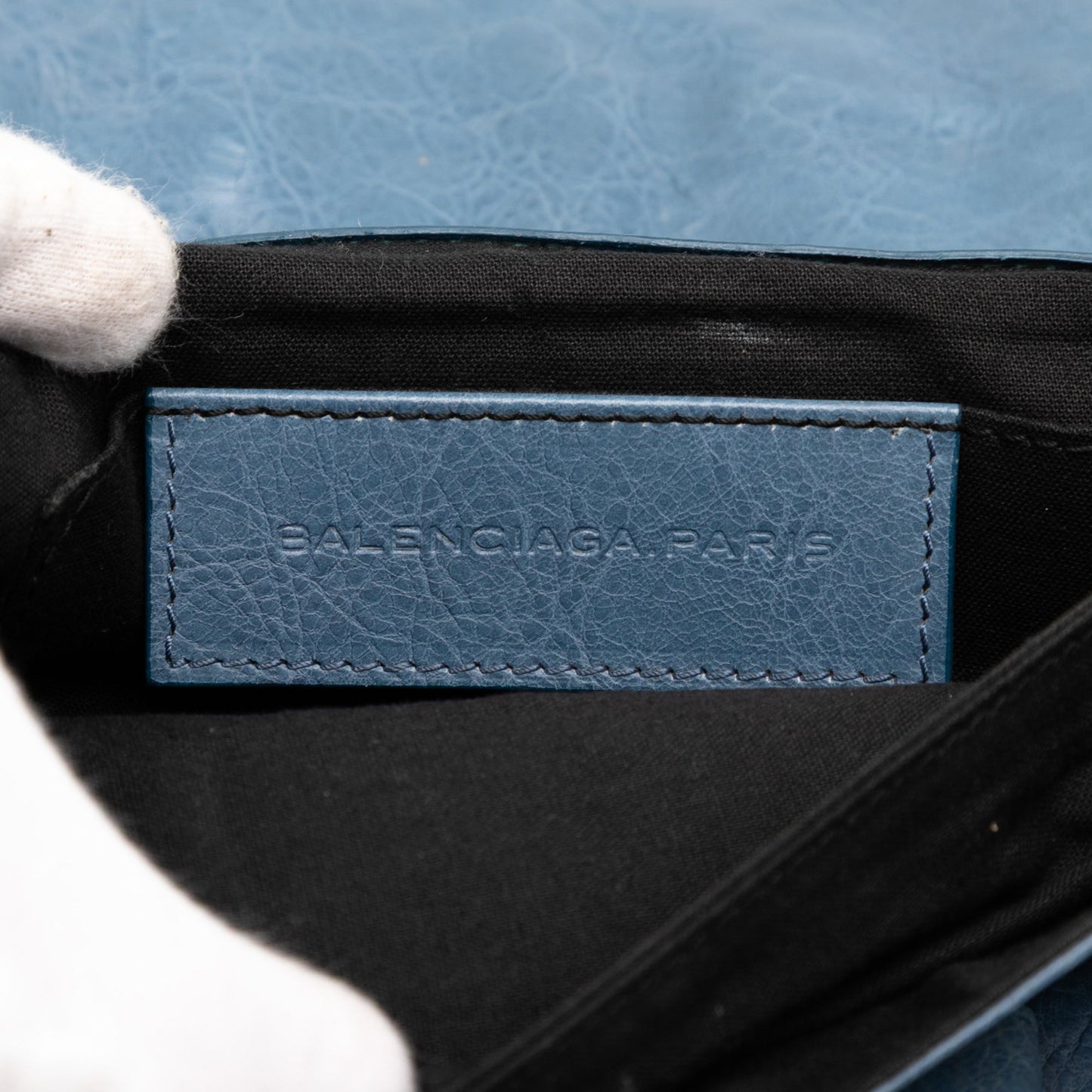 Balenciaga Lambskin Motocross Classic City Clutch