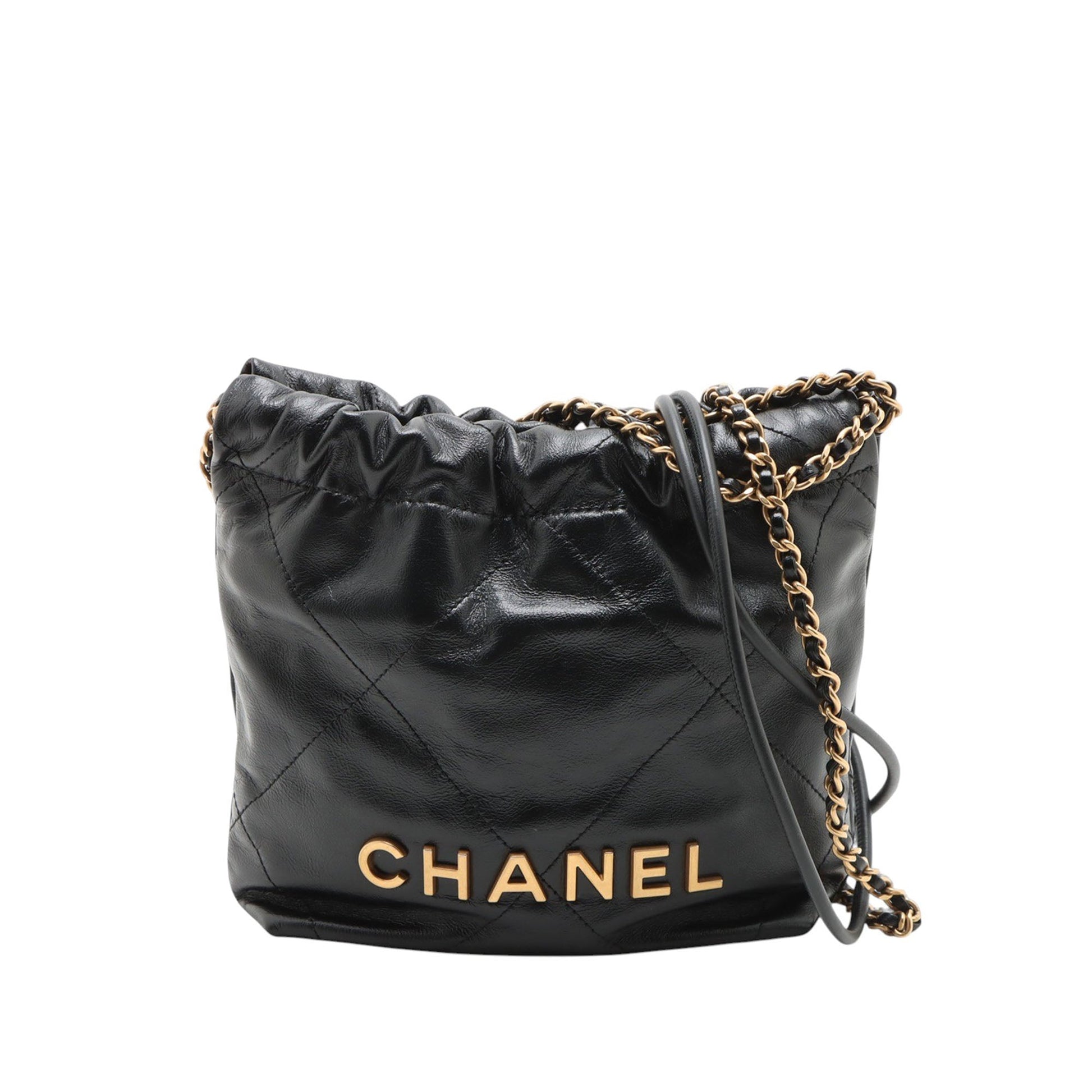 Chanel Mini Shiny Calfskin 22 Handbag