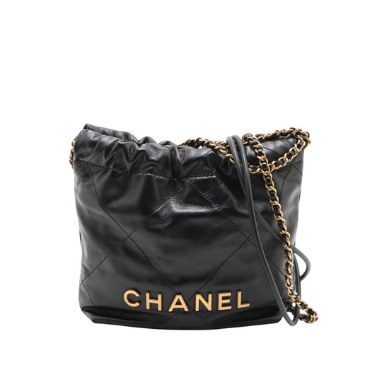 Chanel Mini Shiny Calfskin 22 Handbag