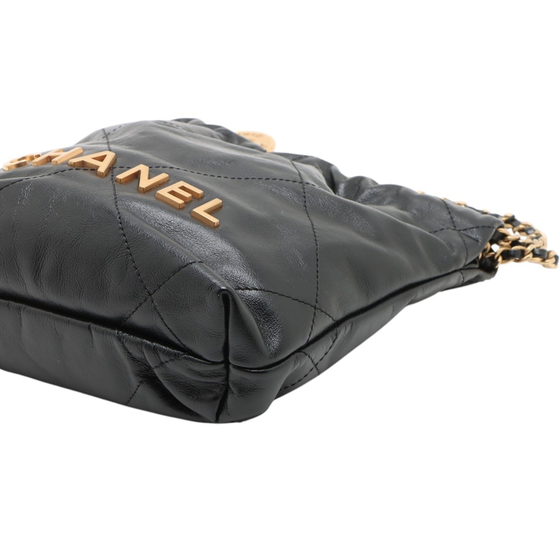 Chanel Mini Shiny Calfskin 22 Handbag