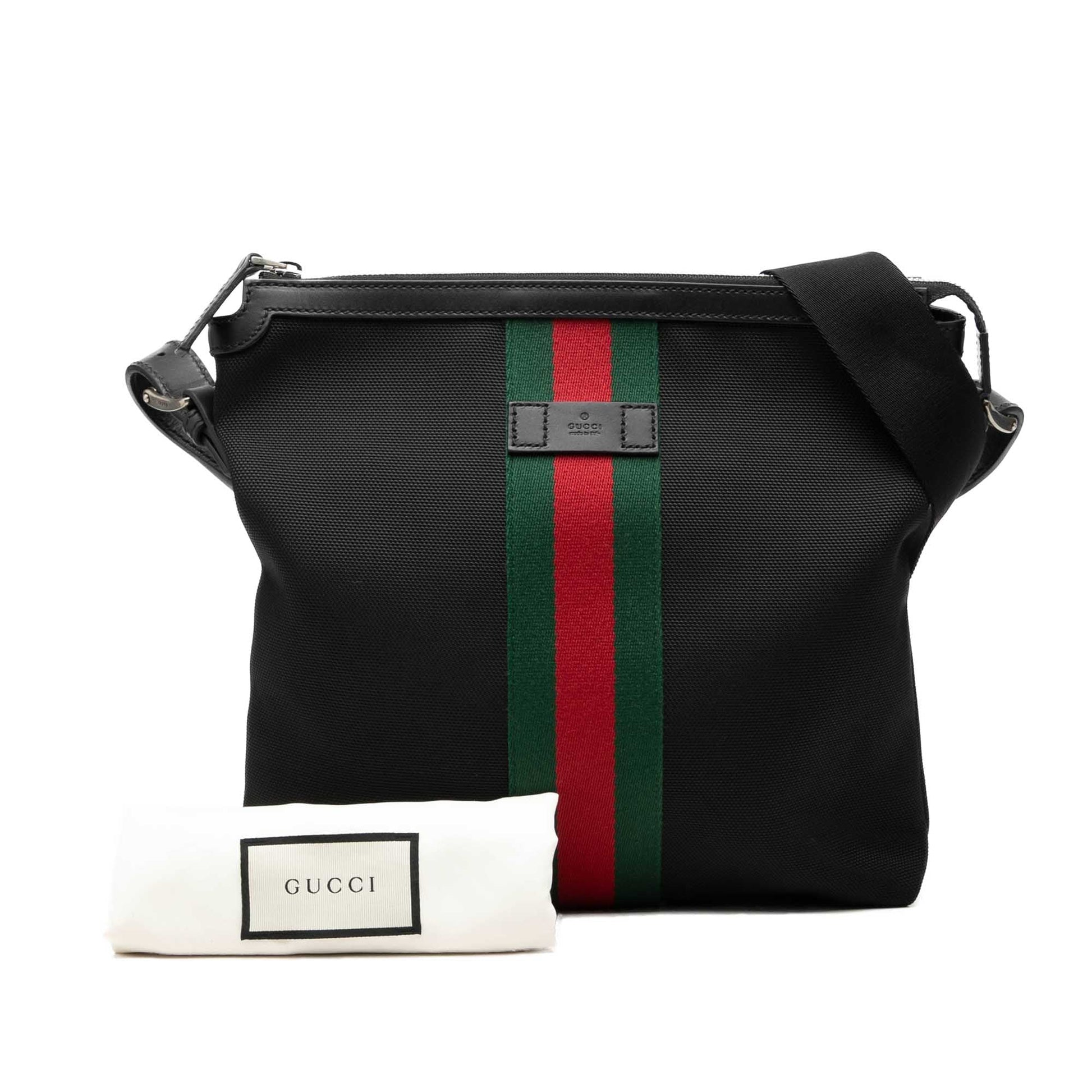 Gucci GG Techno Canvas Web Messenger Bag