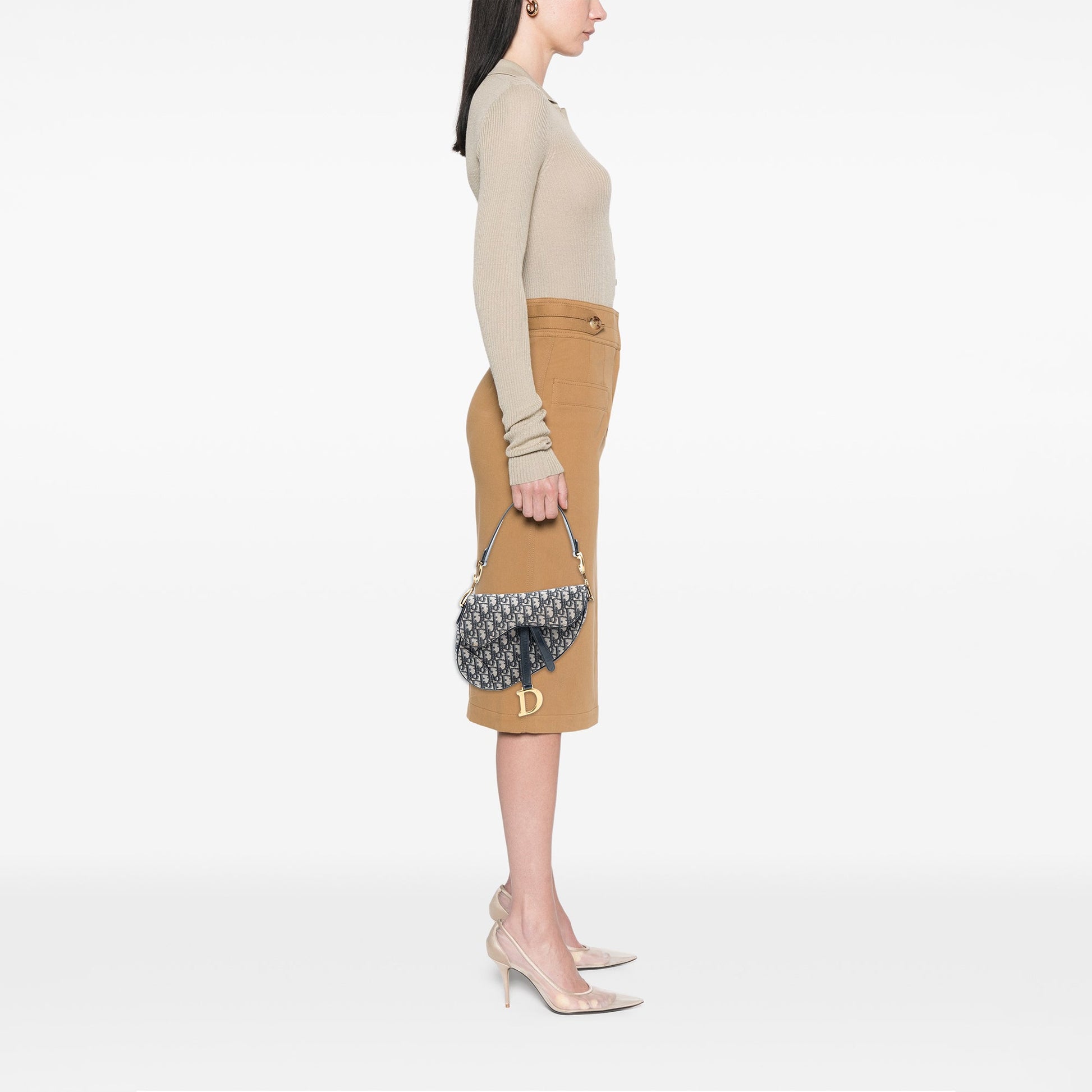 Dior Oblique Canvas Saddle Bag