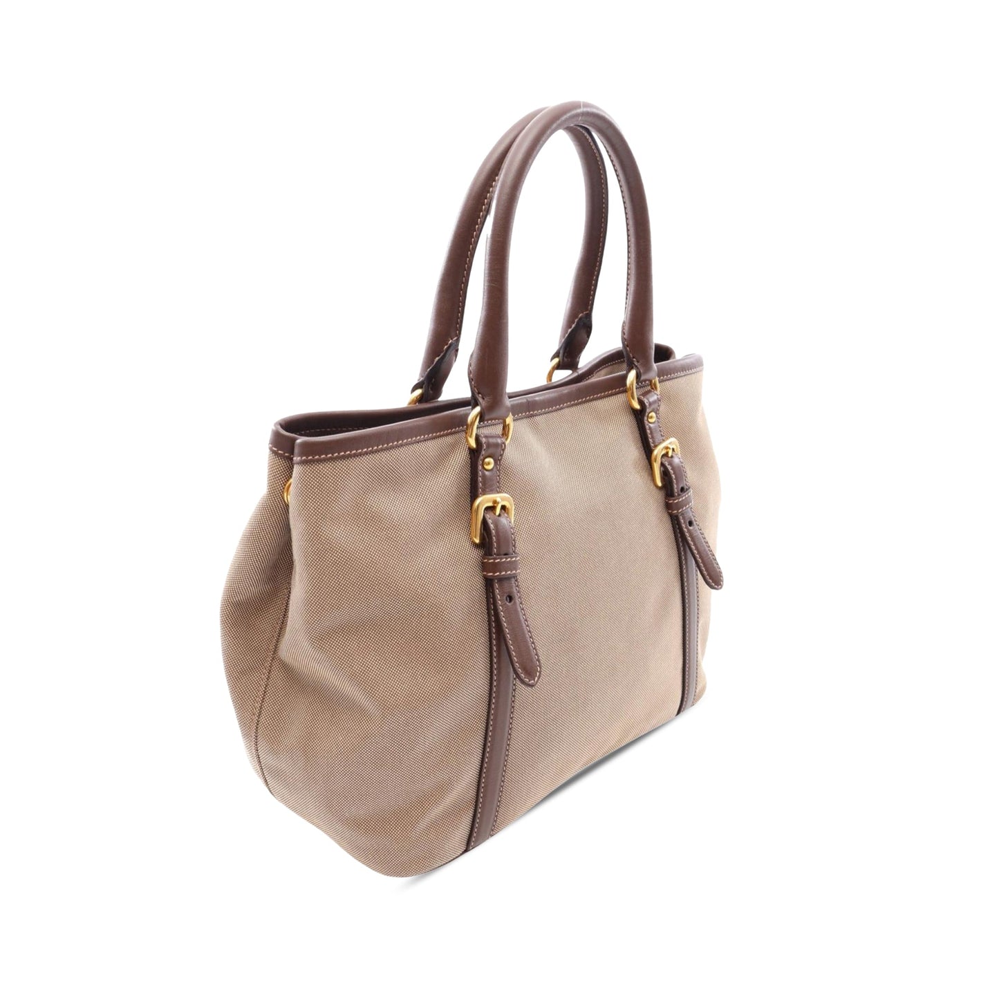 Prada Canvas Canapa Logo Satchel