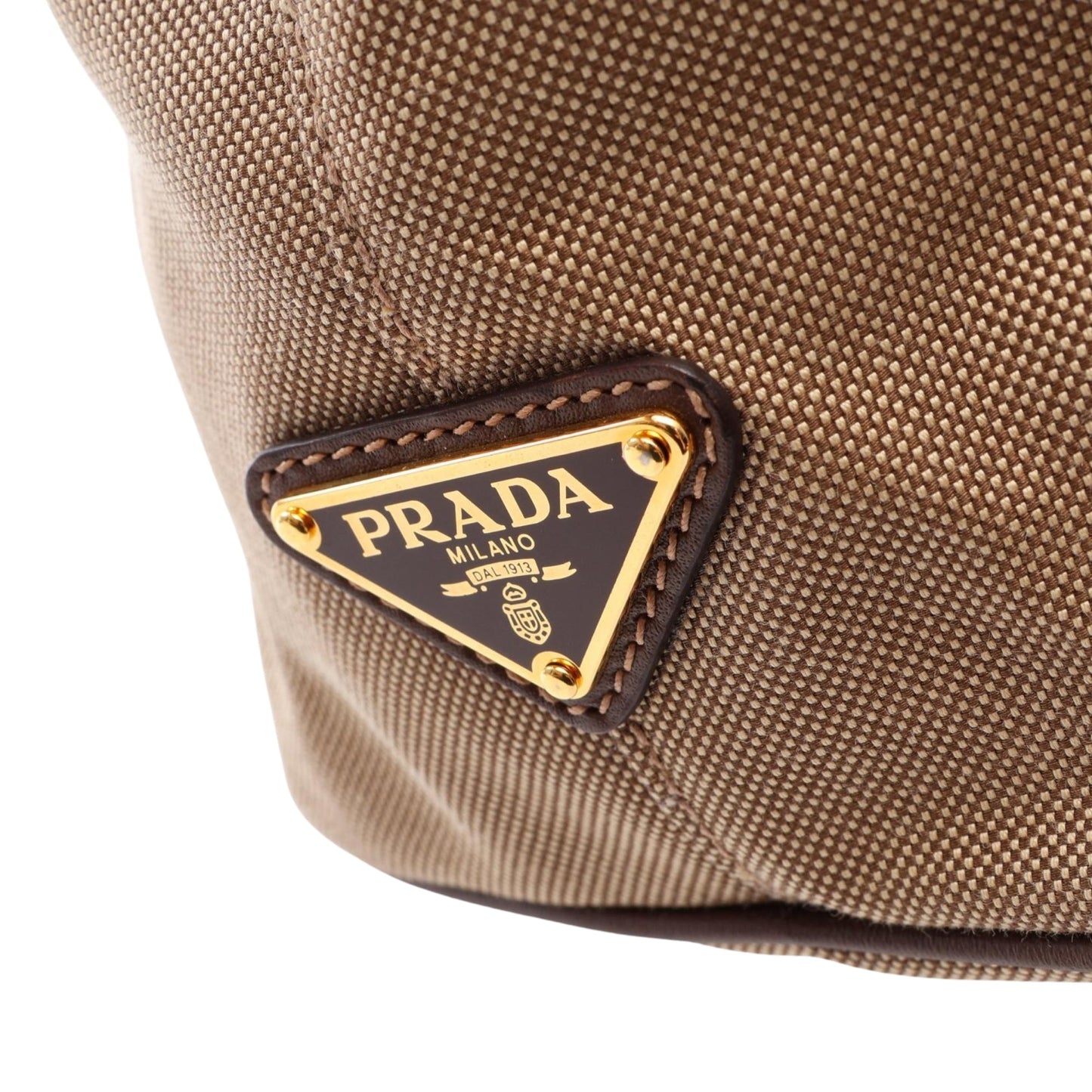 Prada Canvas Canapa Logo Satchel
