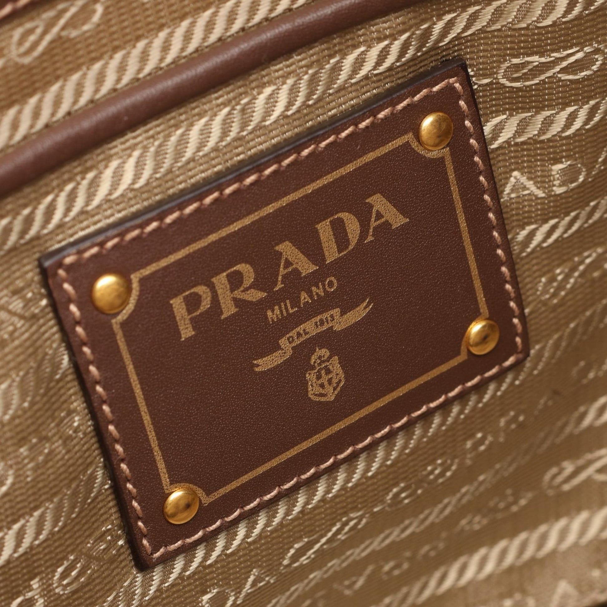Prada Canvas Canapa Logo Satchel