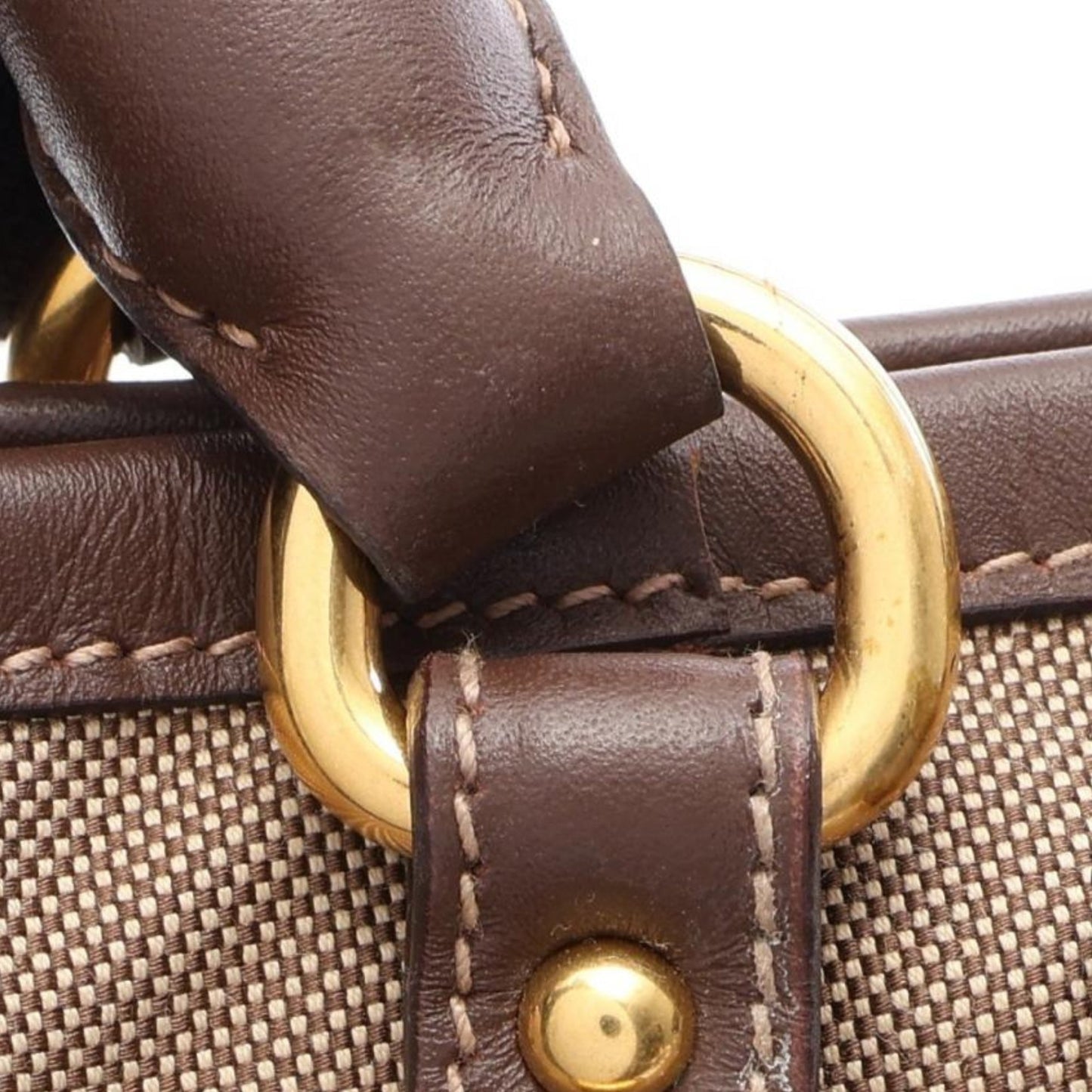 Prada Canvas Canapa Logo Satchel
