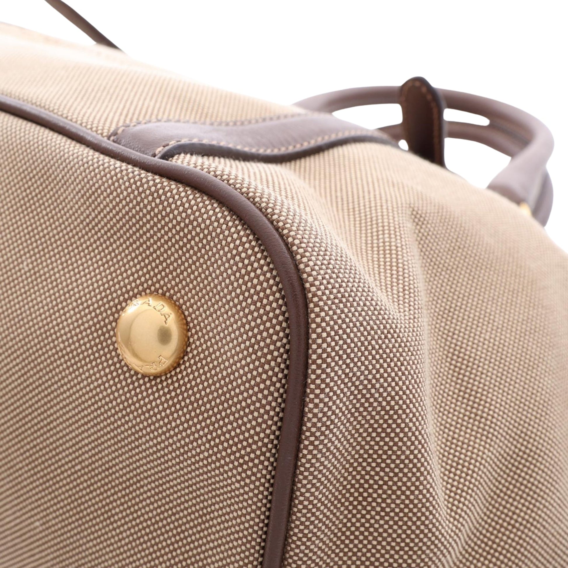 Prada Canvas Canapa Logo Satchel