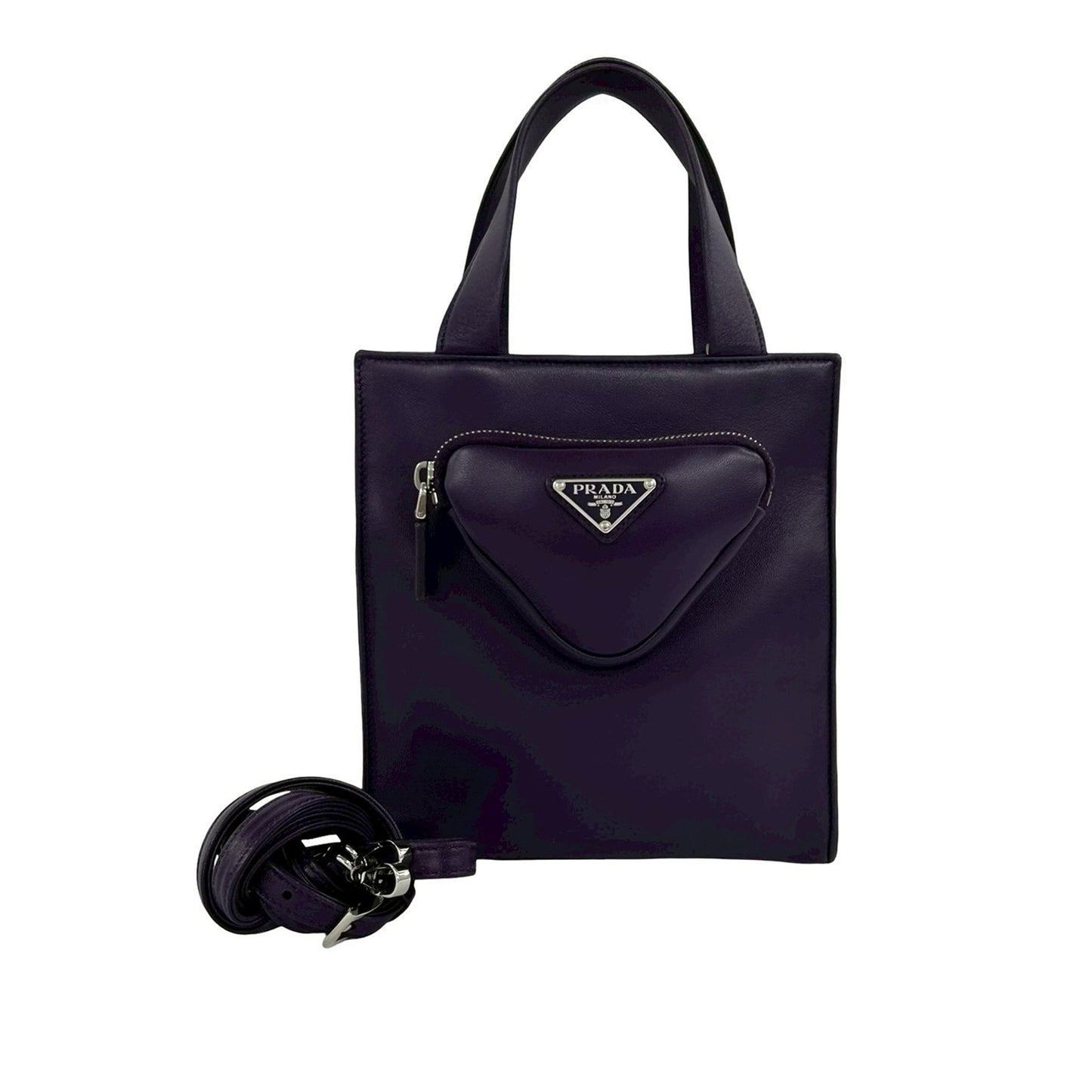 Prada Nappa Front Pocket Satchel