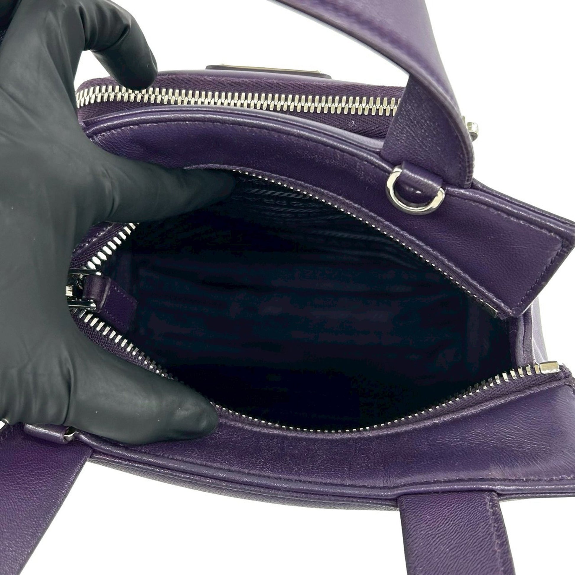 Prada Nappa Front Pocket Satchel