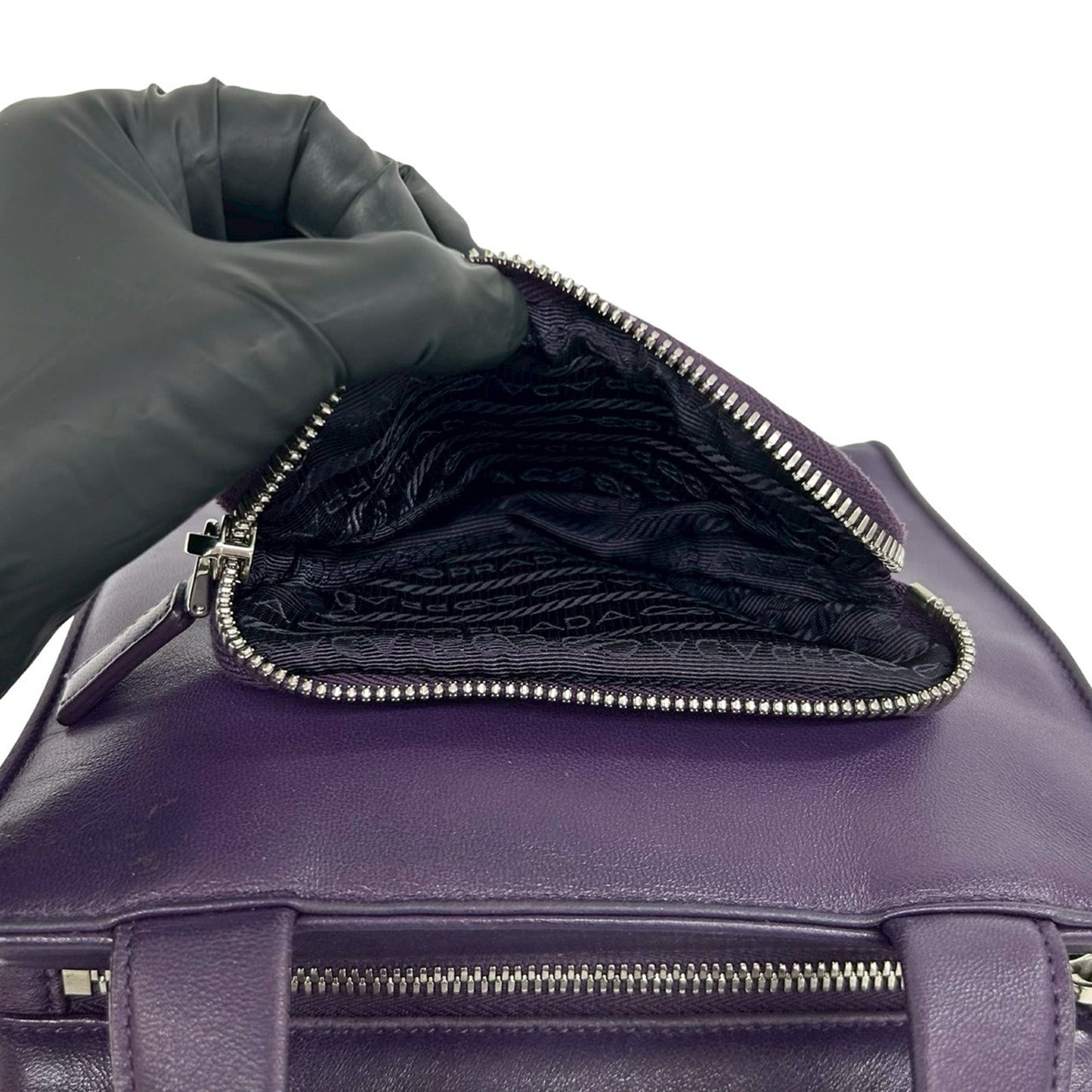 Prada Nappa Front Pocket Satchel