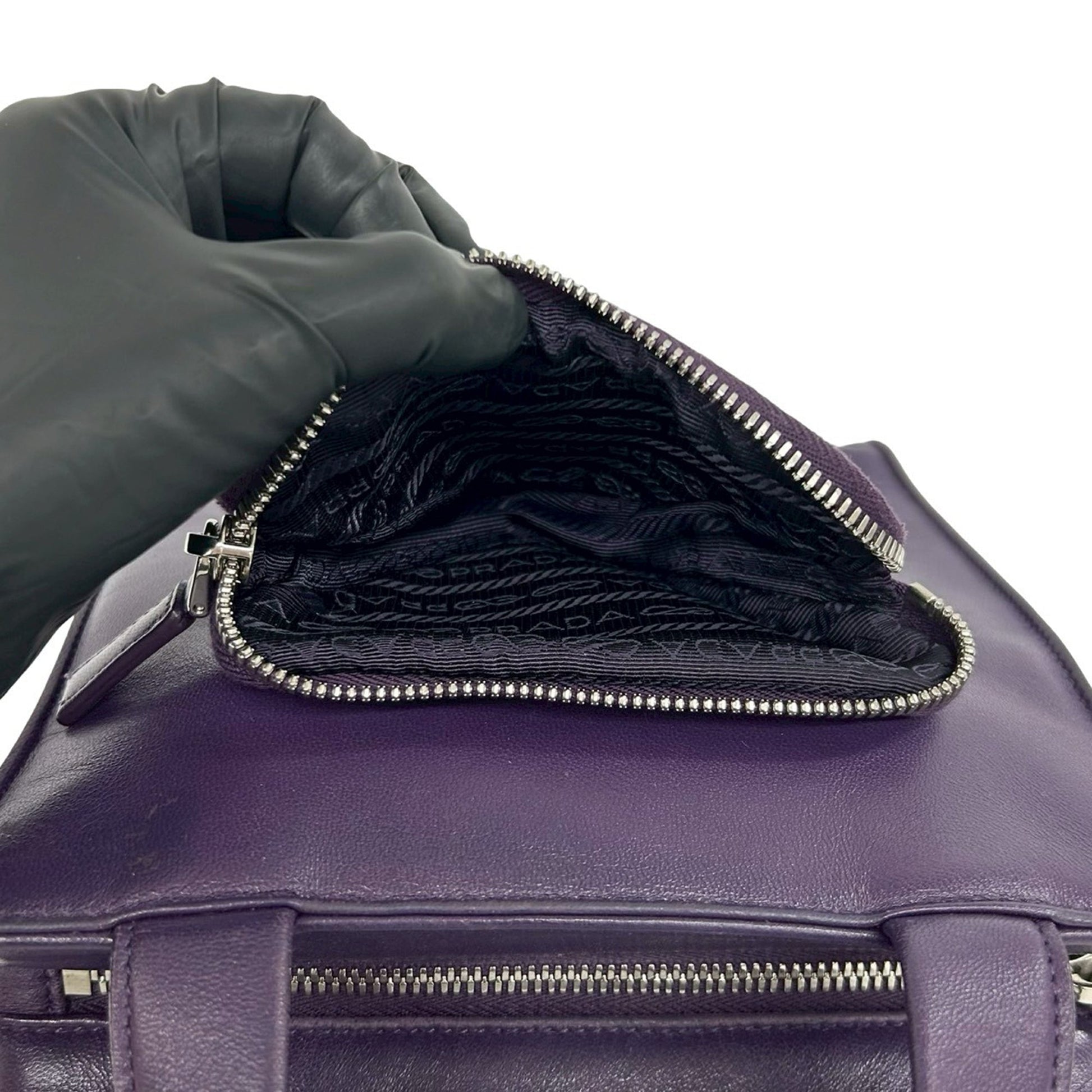 Prada Nappa Front Pocket Satchel