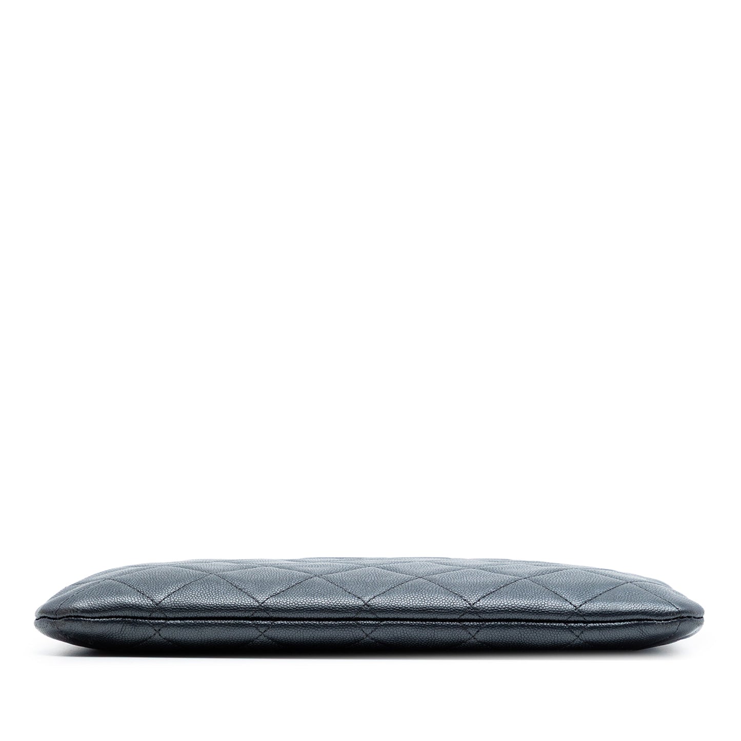 Chanel Medium CC Quilted Caviar O Case Clutch