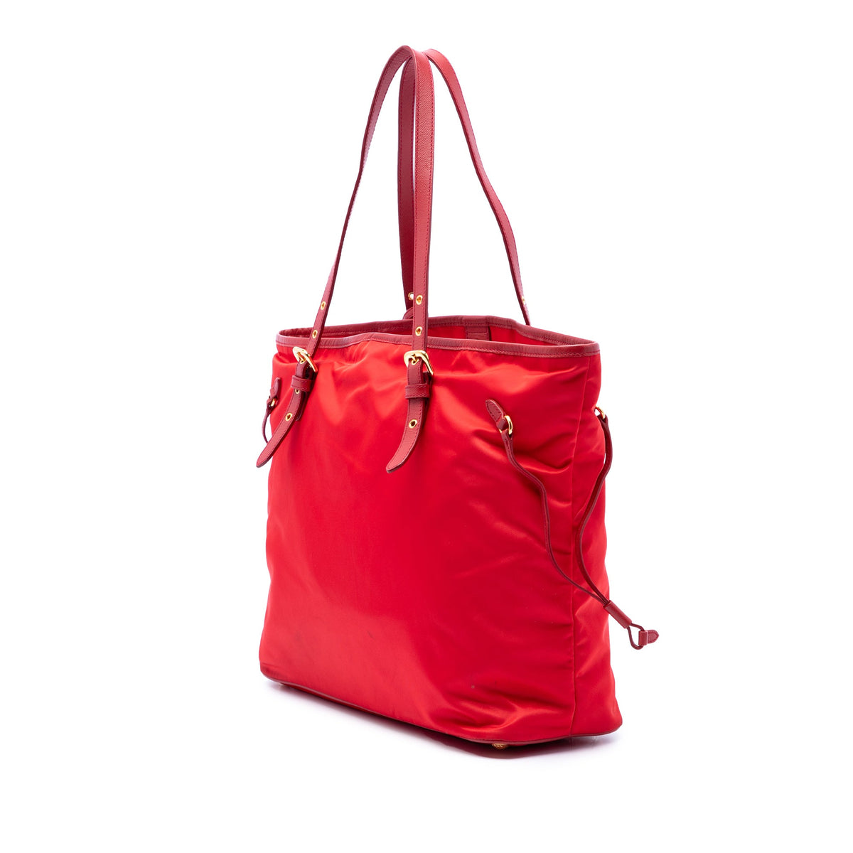 Prada Saffiano Trimmed Tessuto Tote