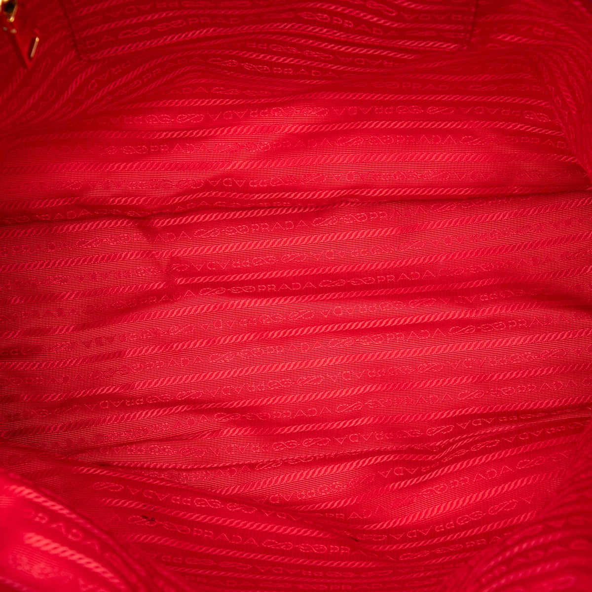 Prada Saffiano Trimmed Tessuto Tote