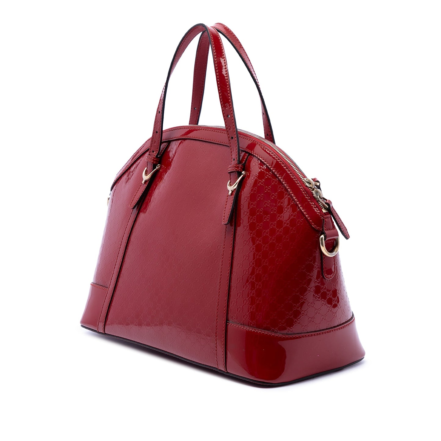 Gucci Large Microguccissima Patent Nice Dome Satchel