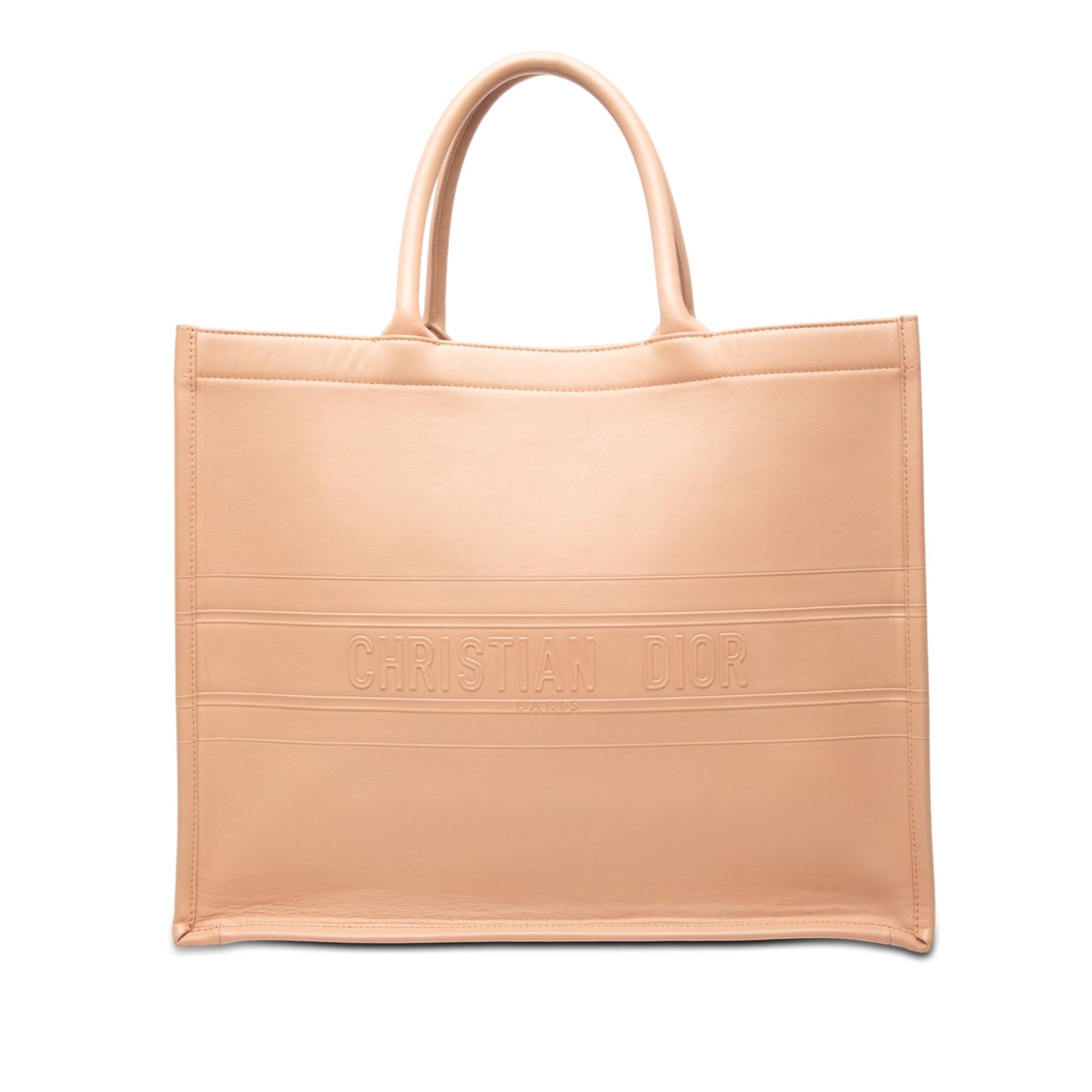 Dior Large Embossed Calfskin Book Tote