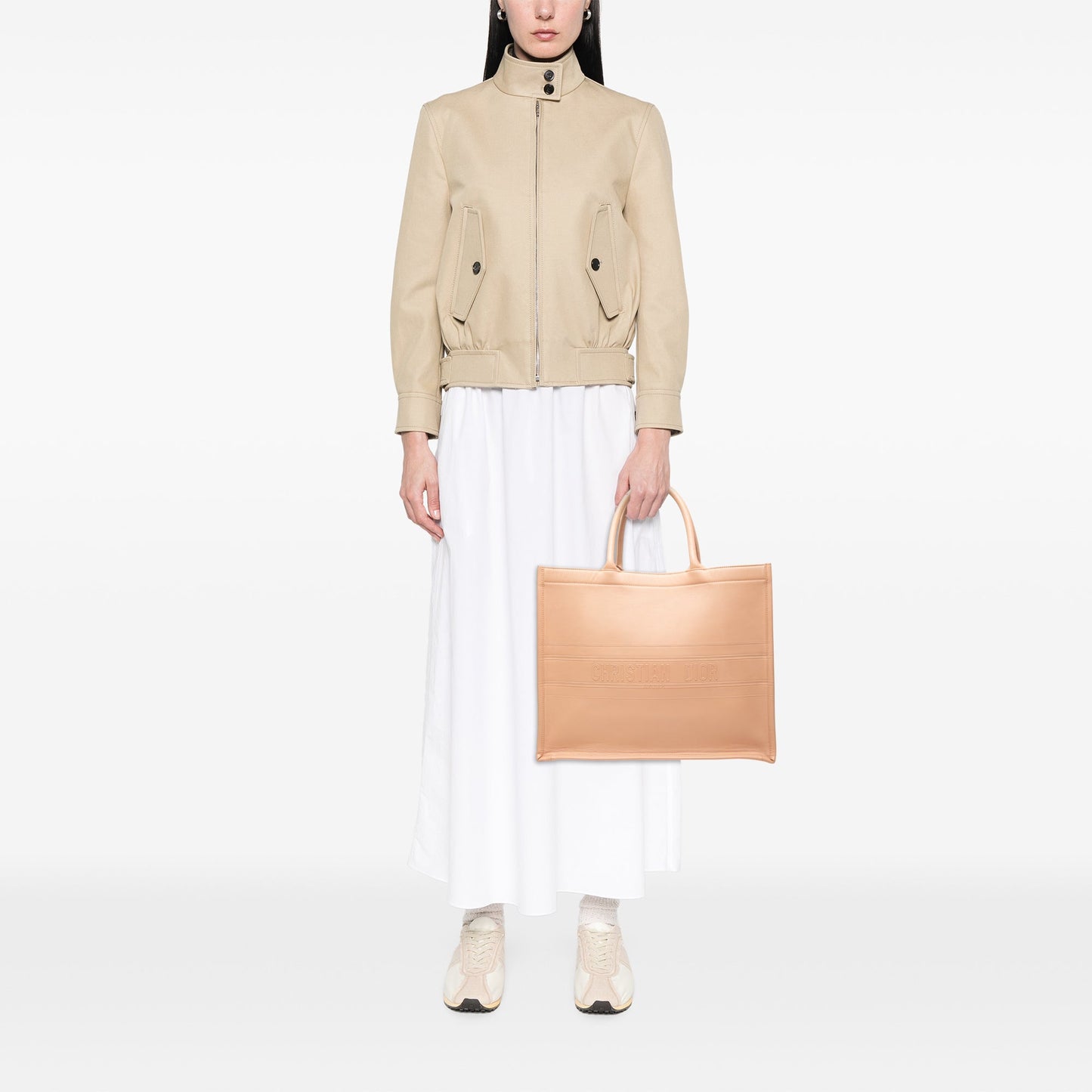Dior Large Embossed Calfskin Book Tote