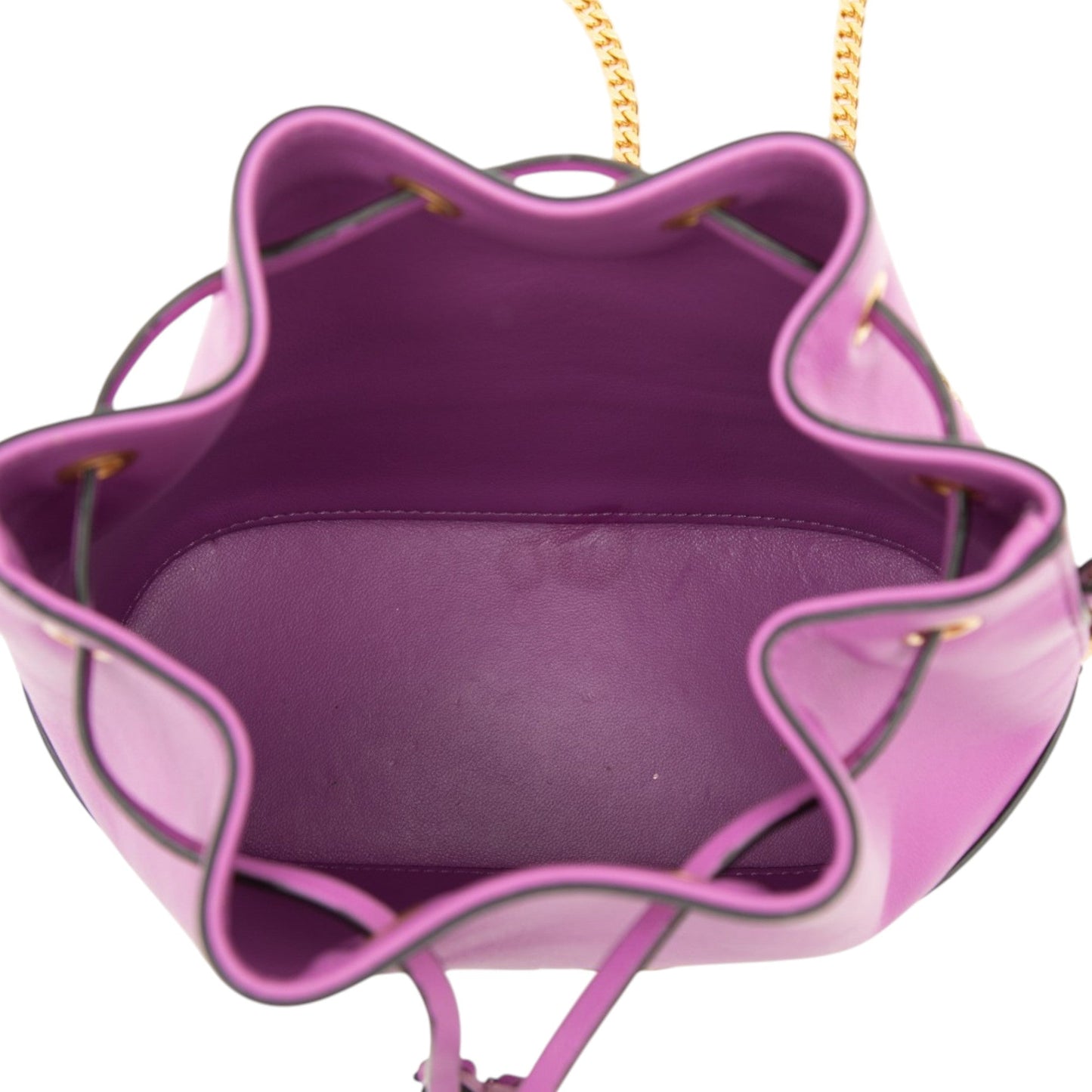 Valentino Mini Nappa VLogo Signature Chain Bucket Bag