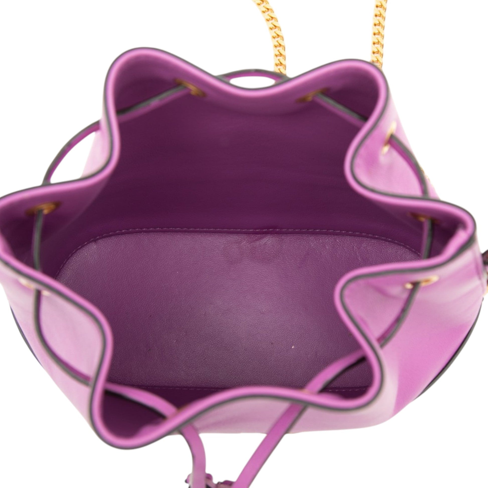 Valentino Mini Nappa VLogo Signature Chain Bucket Bag