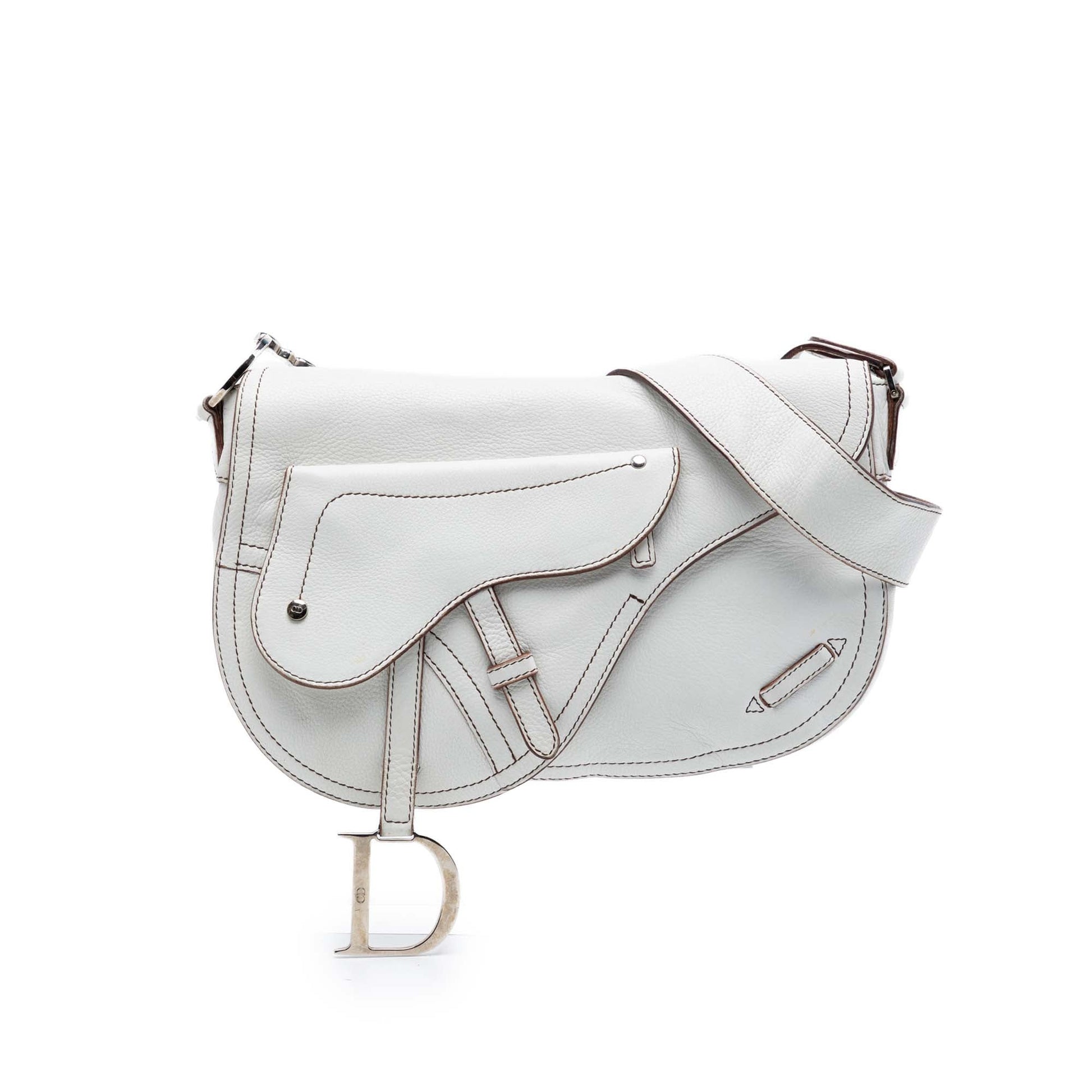 Dior Leather Double Saddle Crossbody