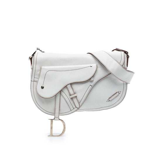 Dior Leather Double Saddle Crossbody