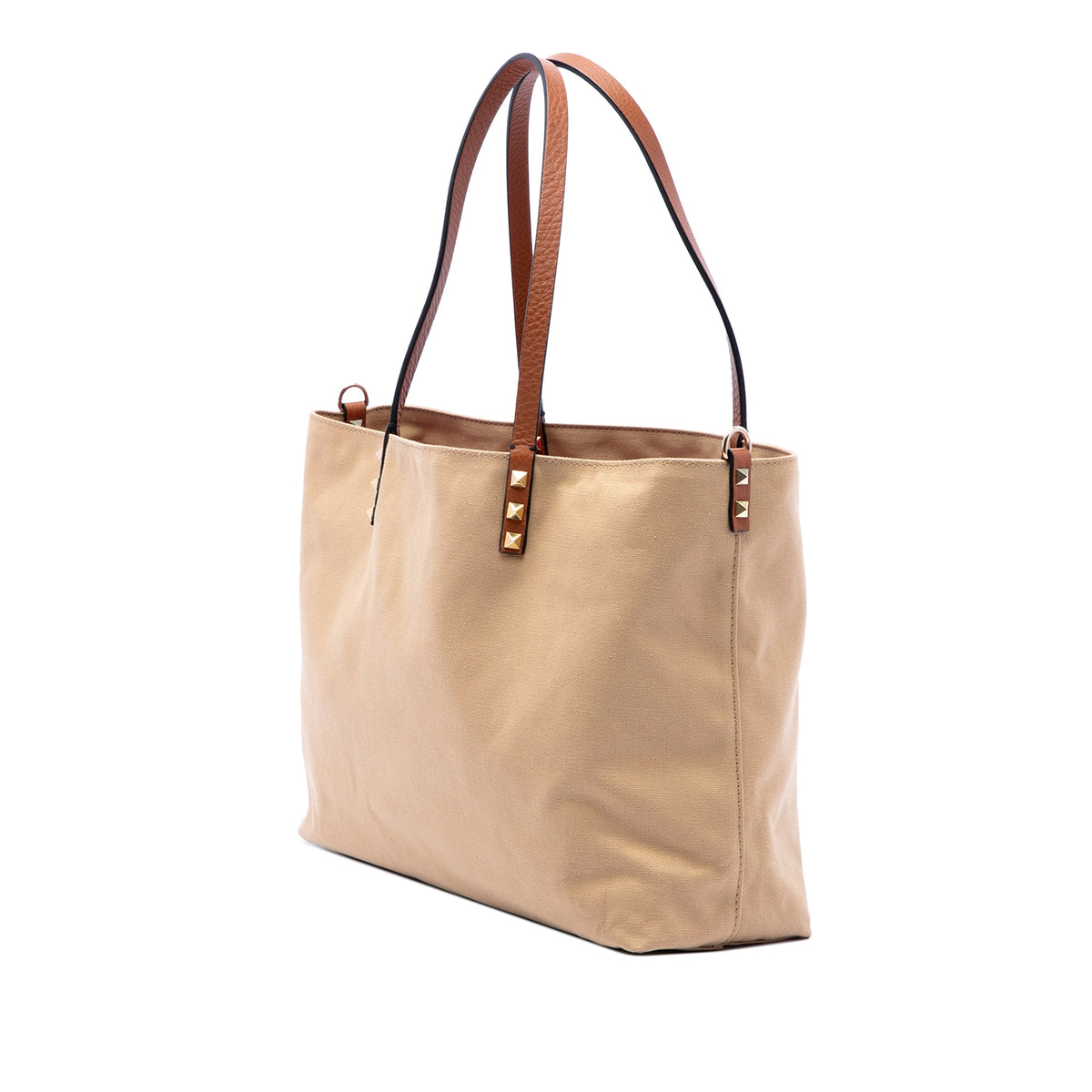 Valentino Canvas Rockstud Glam Lace Reversible Tote
