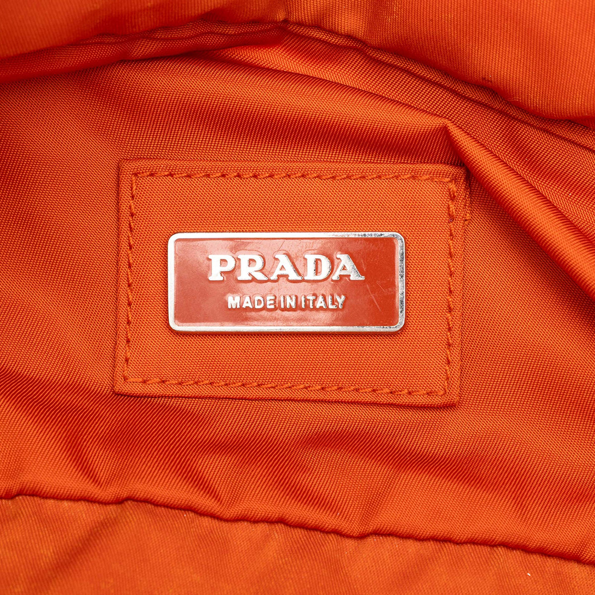 Prada Tessuto Belt Bag — Orange
