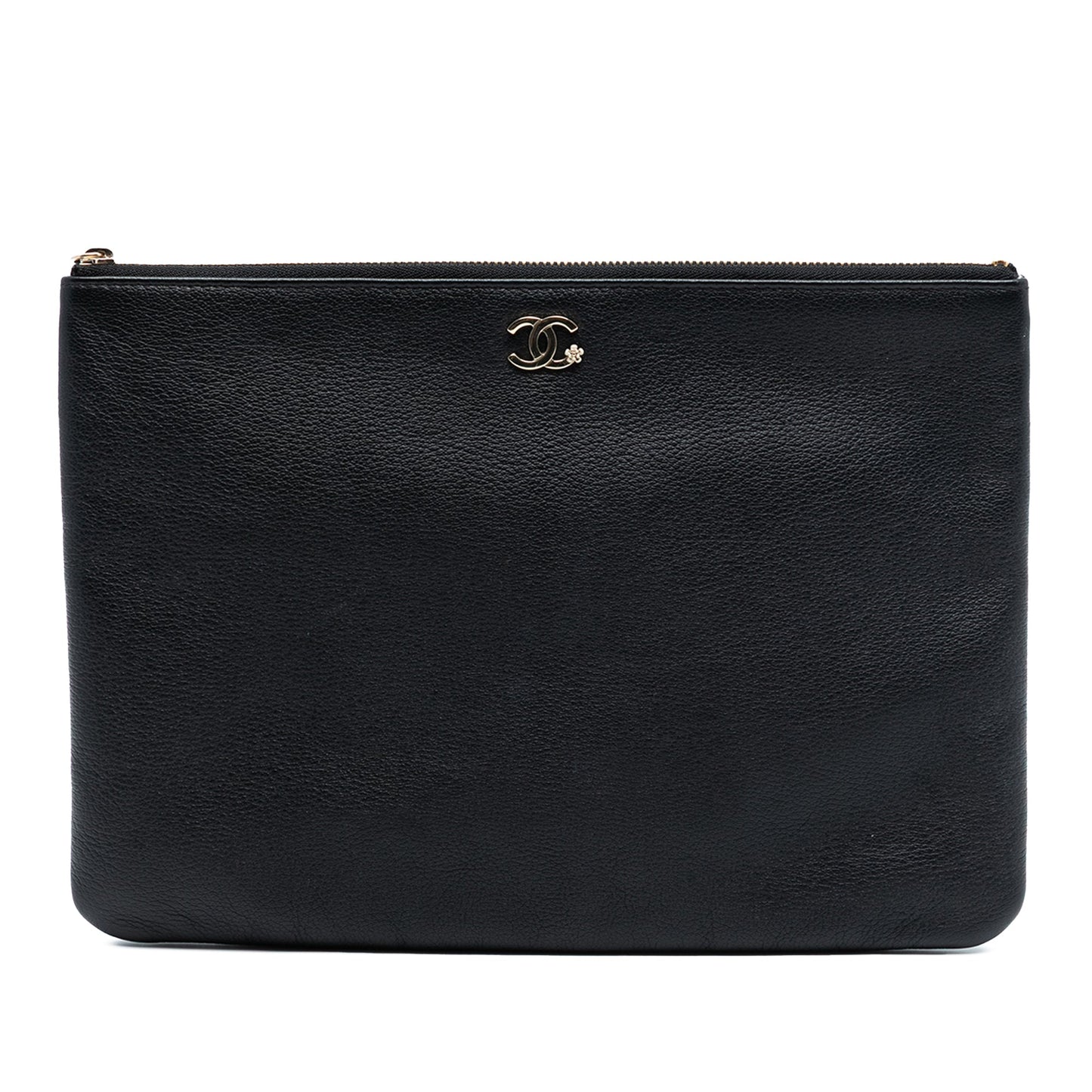 Chanel Medium Caviar Lucky Clover O Case Clutch