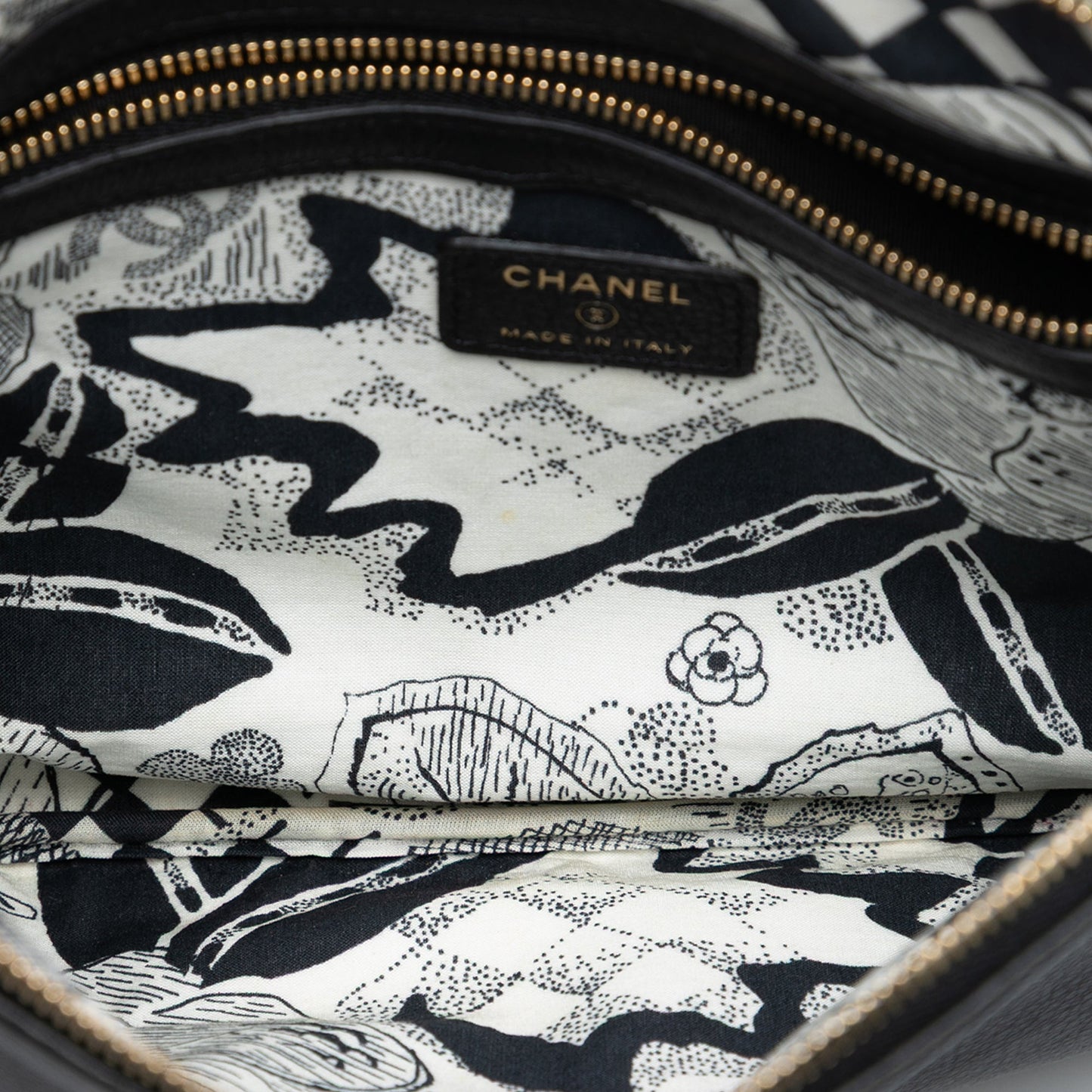Chanel Medium Caviar Lucky Clover O Case Clutch