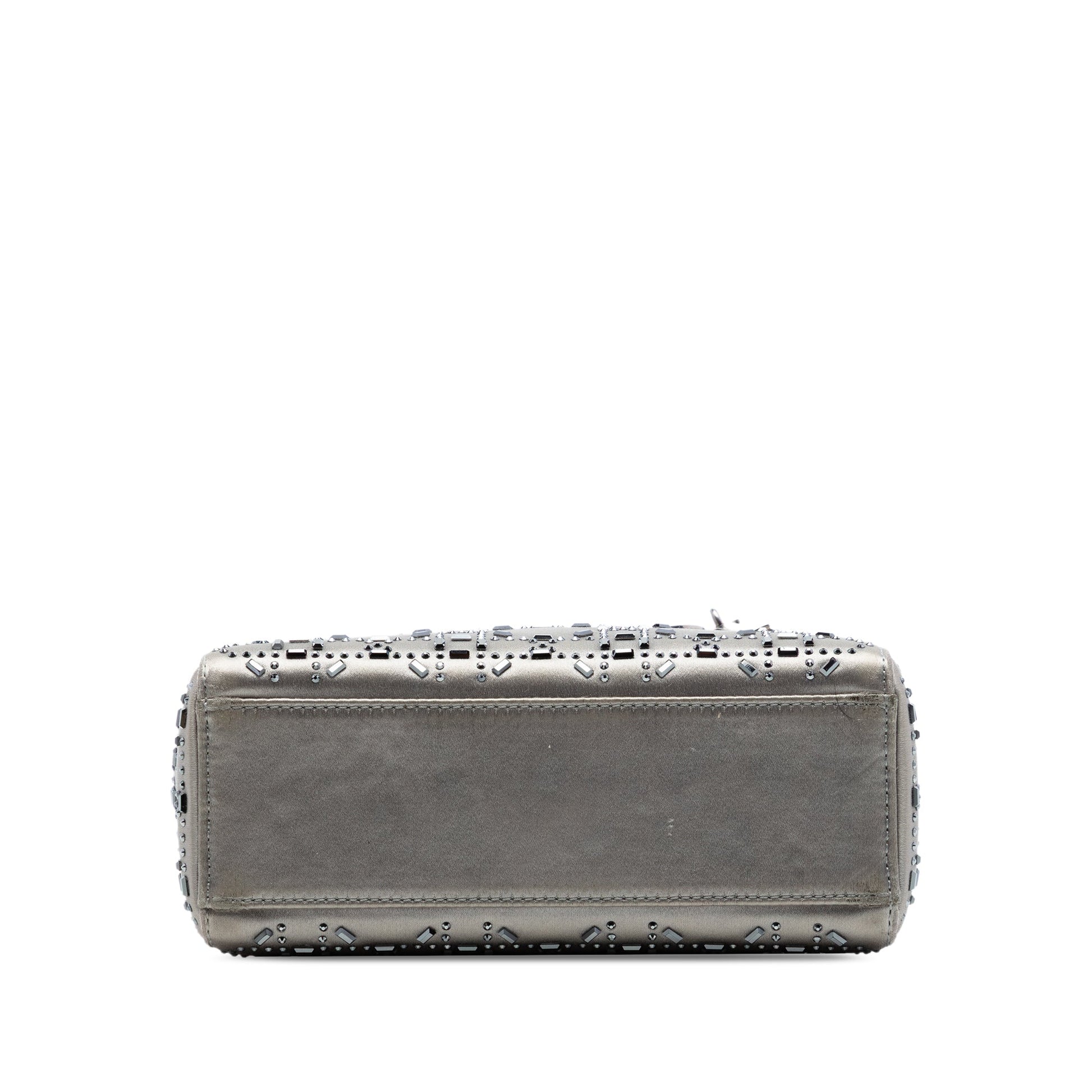 Dior Mini Satin Cannage Crystal Embellished Lady Dior