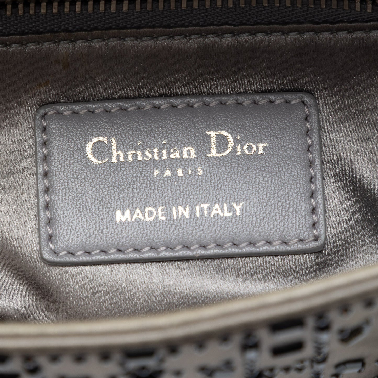 Dior Mini Satin Cannage Crystal Embellished Lady Dior
