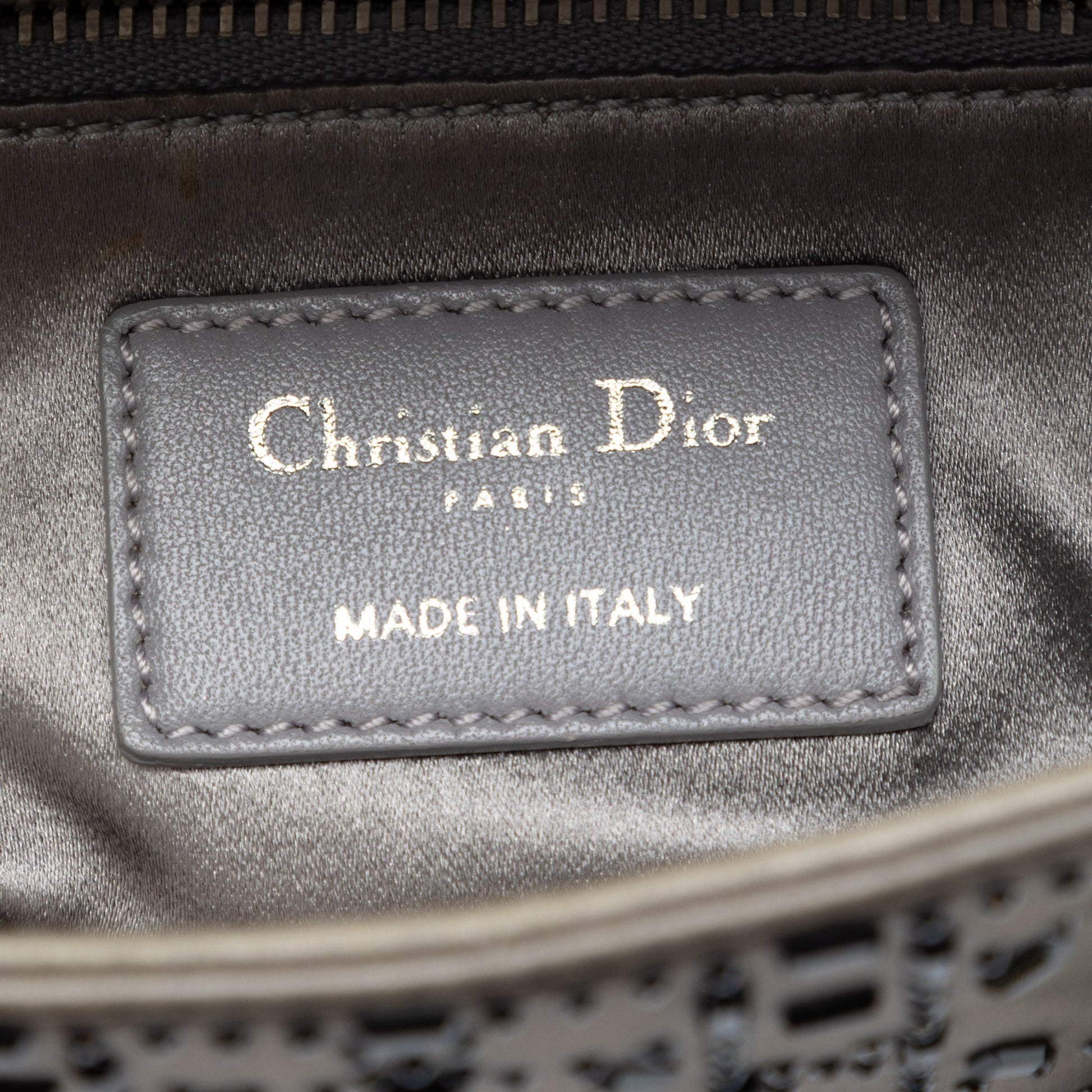 Dior Mini Satin Cannage Crystal Embellished Lady Dior